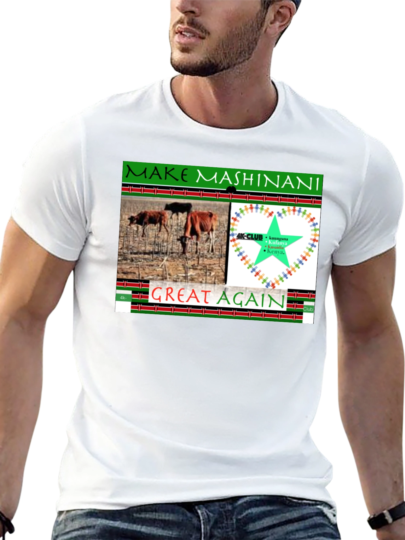 Black Make Mashinani Great Again Graphic Tee view 13