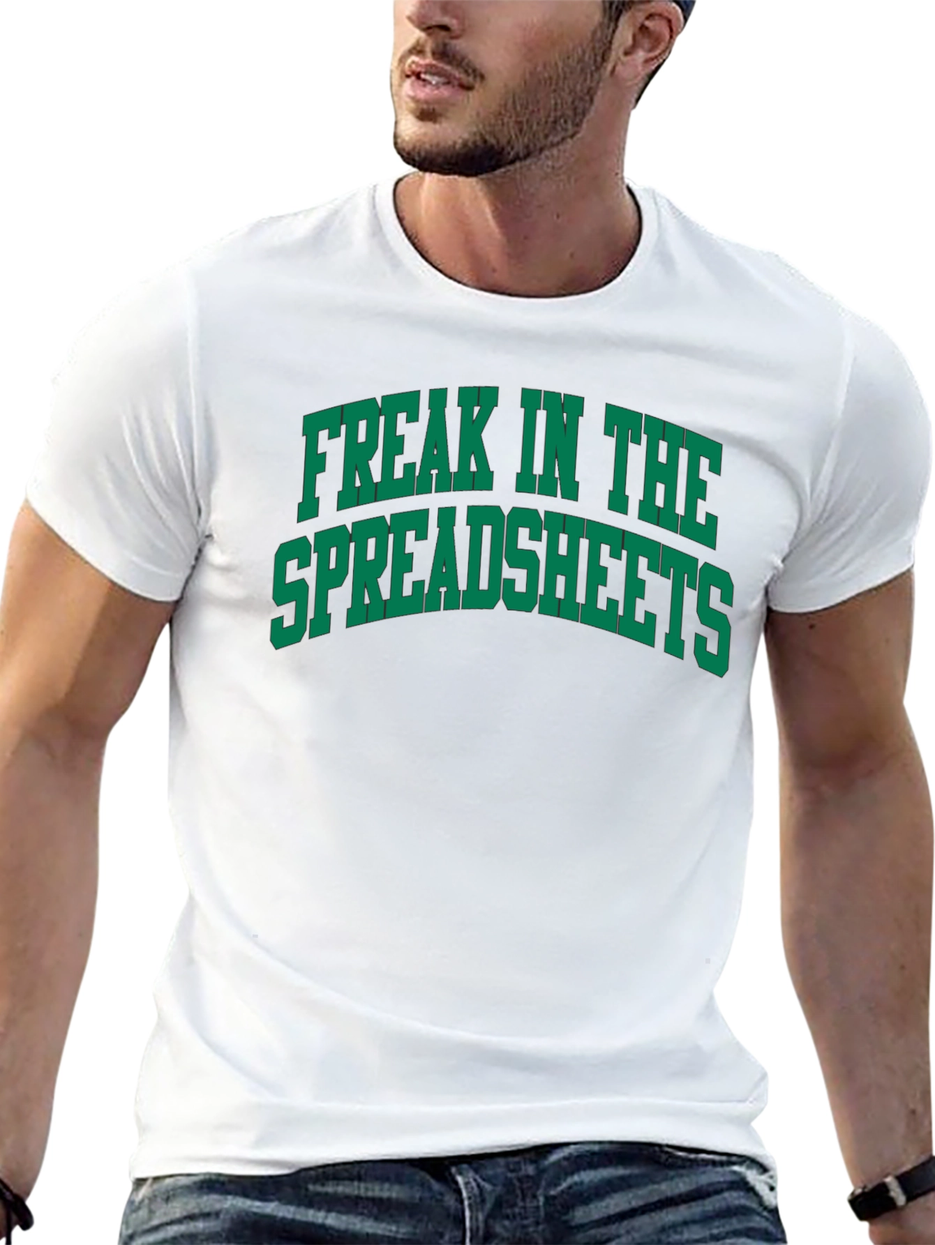 Black Freak in the Spreadsheets T-Shirt view 13