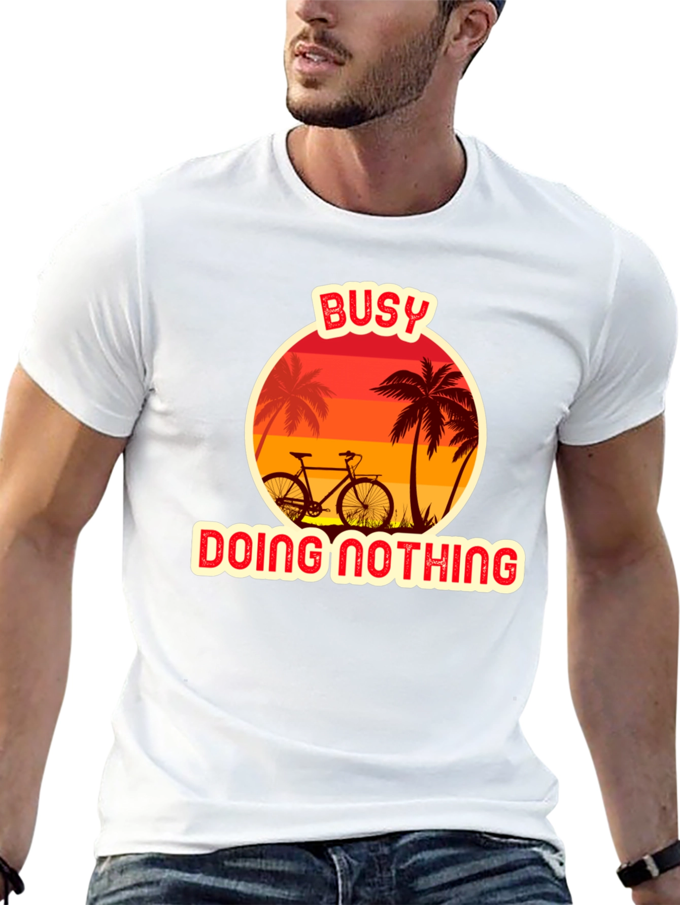 Black Busy Doing Nothing Graphic T-Shirt view 13