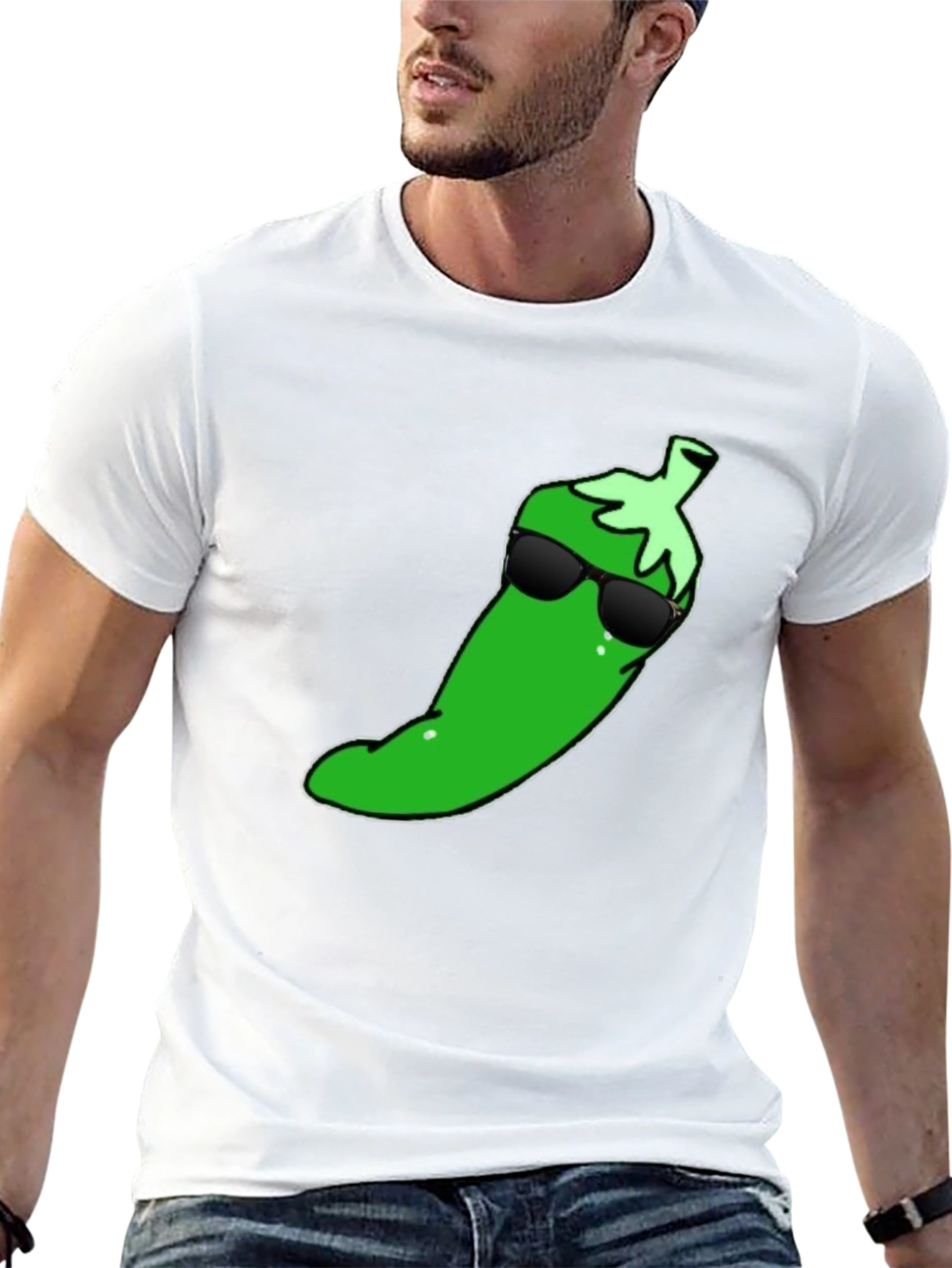 Cool Pepper Graphic T-Shirt - Black Cotton Tee - 13