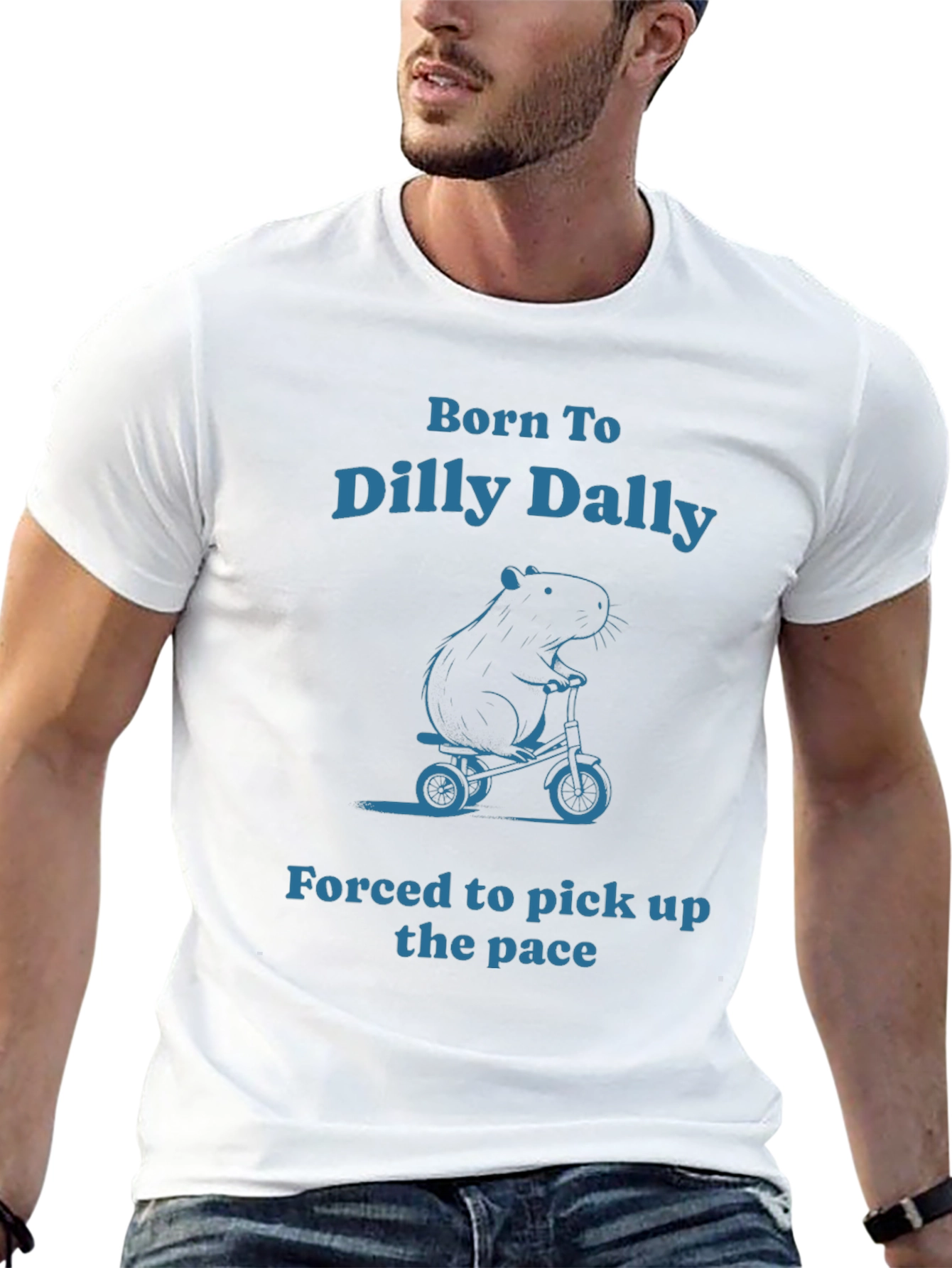 Black Dilly Dally Capybara Graphic Tee view 13