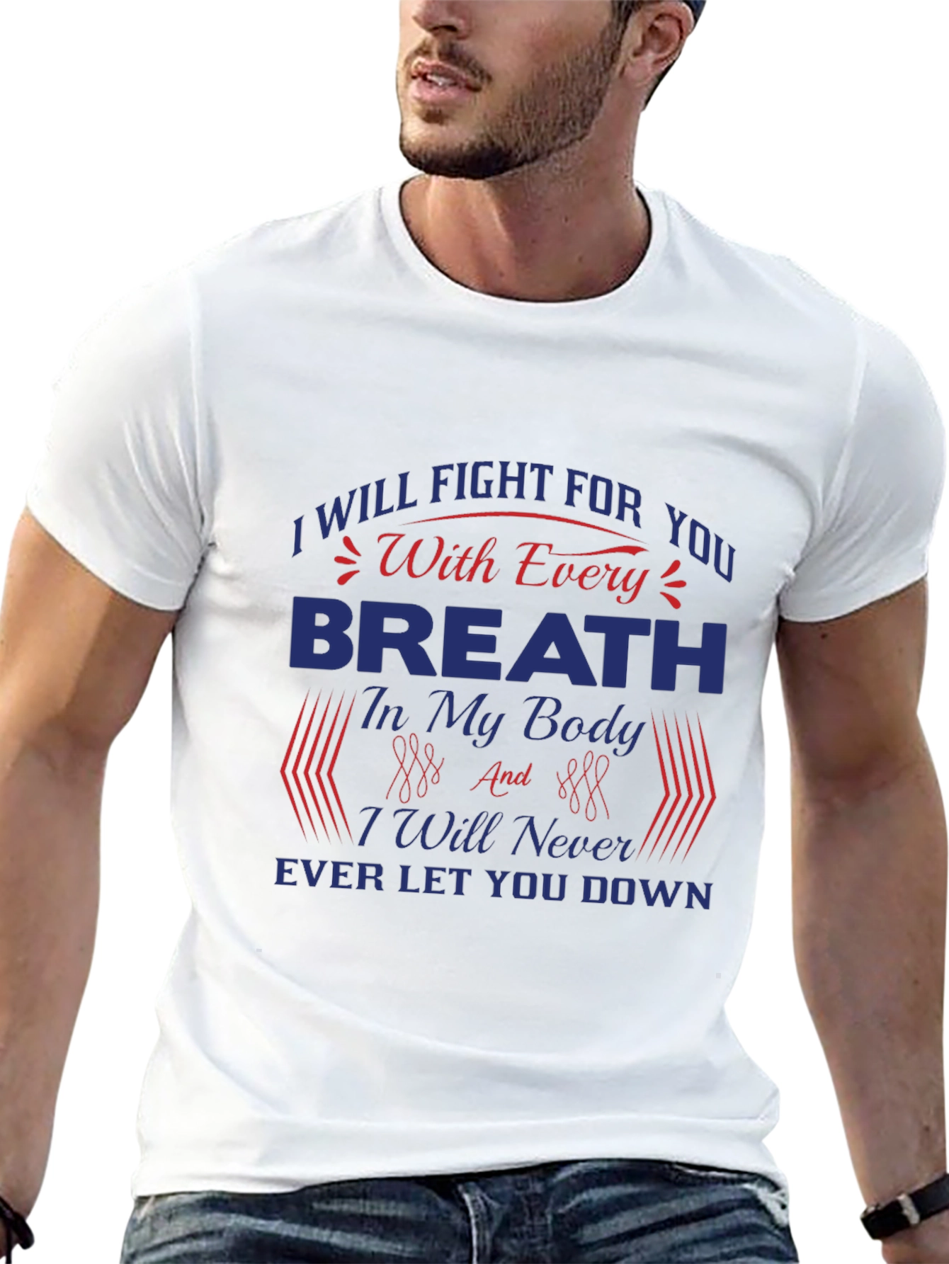 Black I Will Fight For You T-Shirt - Bold Graphic Tee view 13