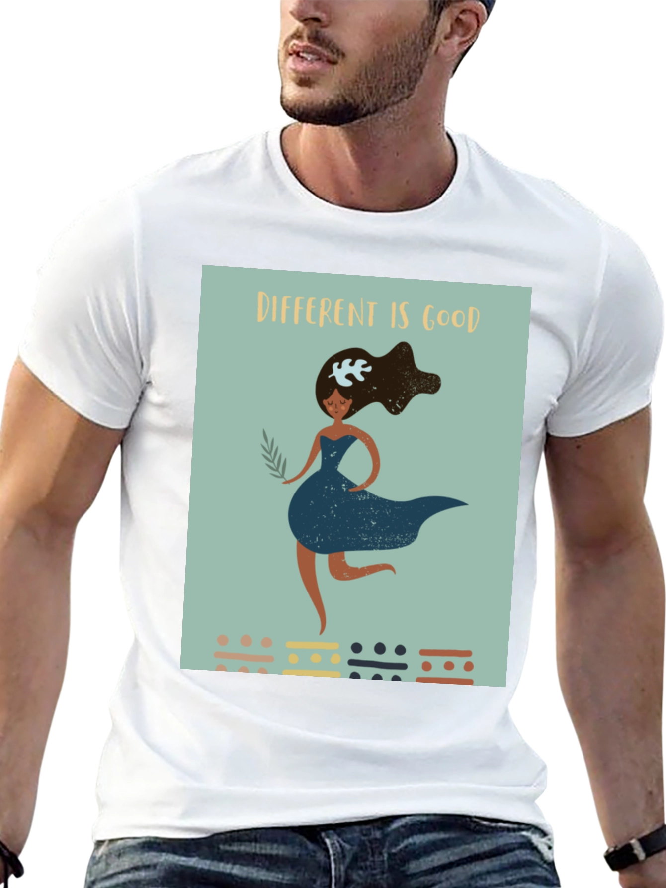 Black Different is Good Graphic Tee view 13