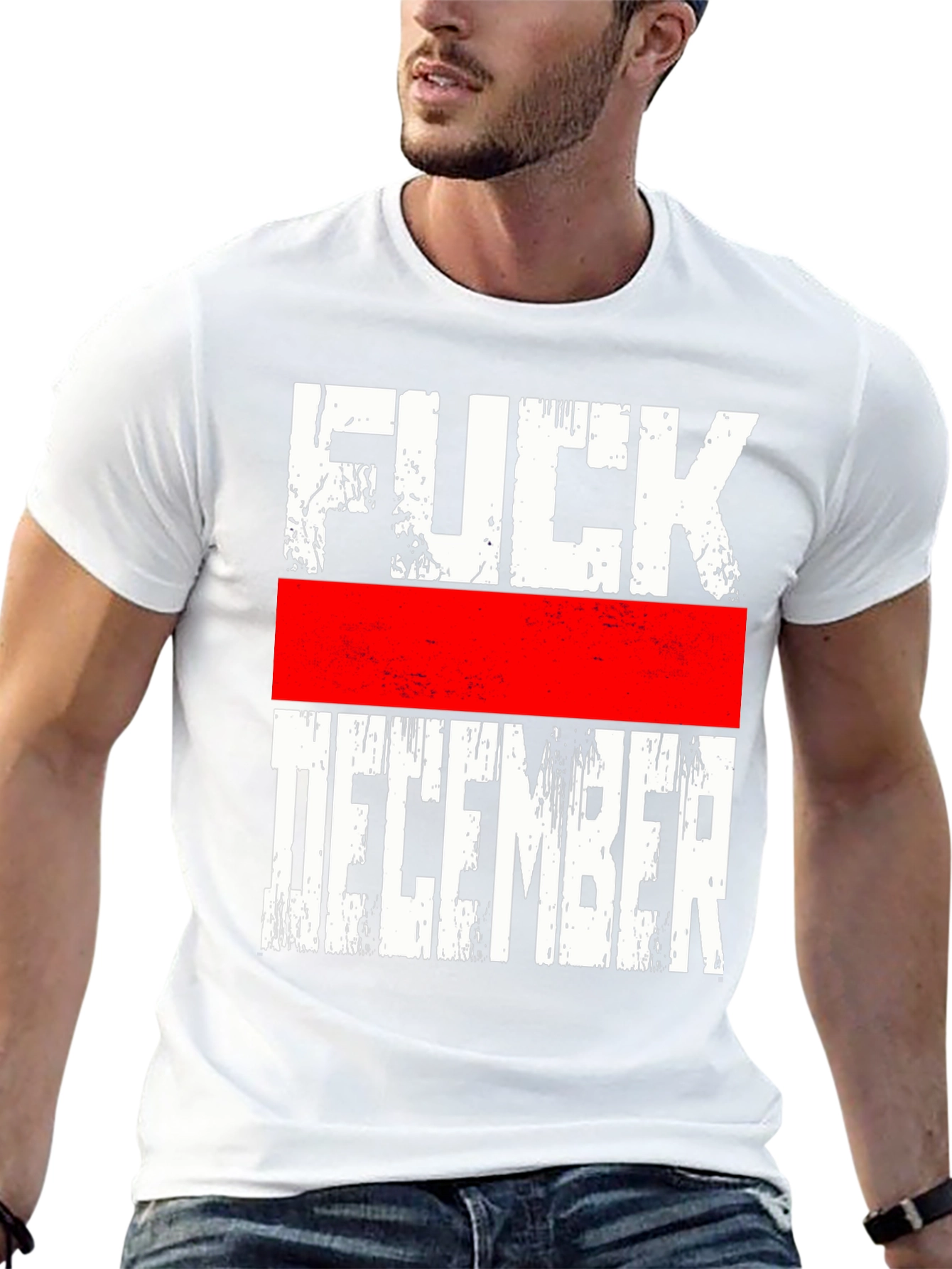 Black F*** December Graphic Tee - Bold Statement T-Shirt view 13