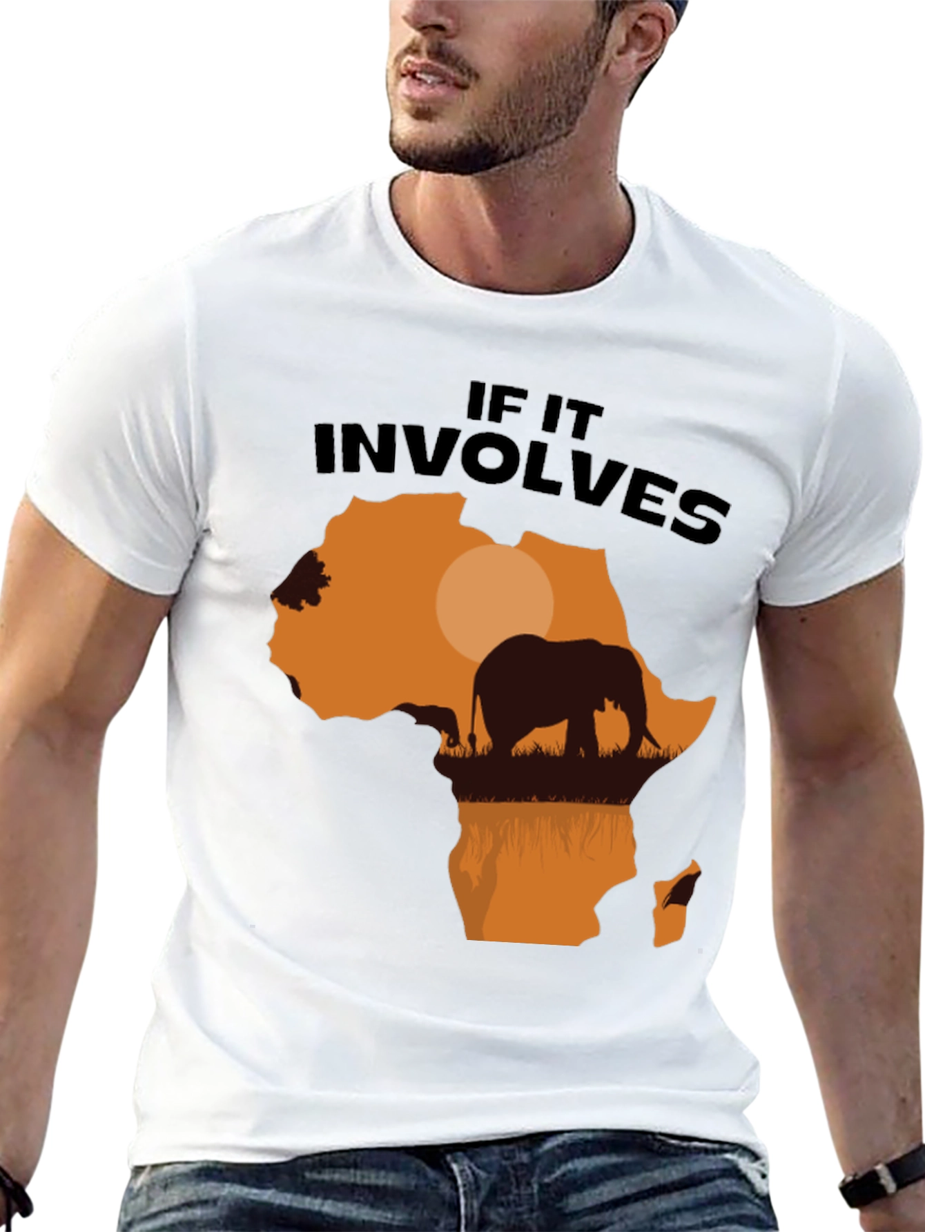 Black Africa Elephant Graphic T-Shirt - Nature Lover Tee view 13