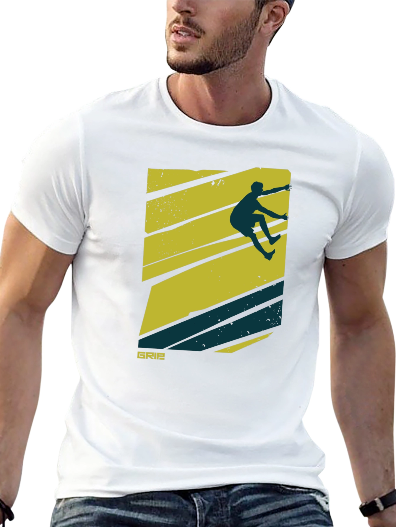 Black Climbing Graphic Tee - Grip Strength Shirt view 13