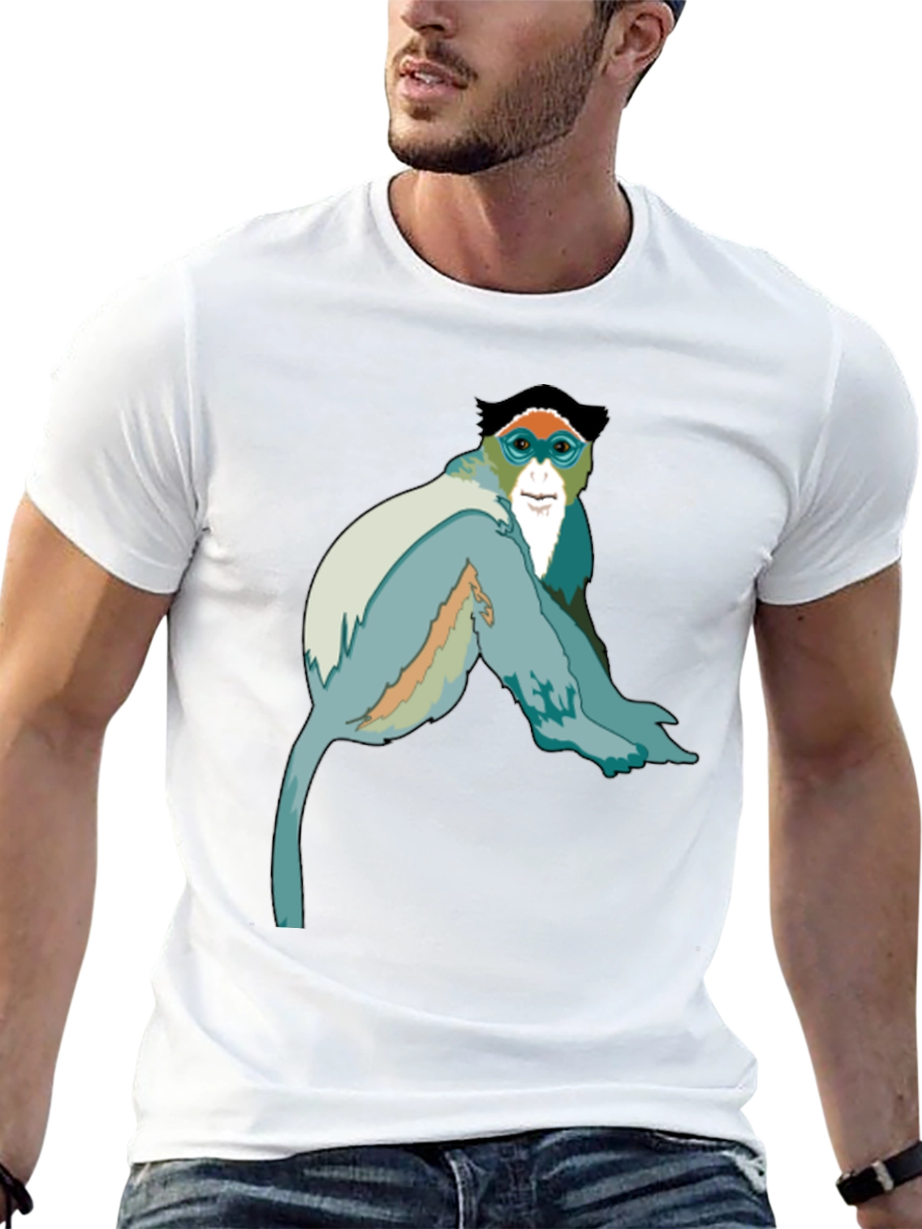 Black Monkey Graphic Black T-Shirt view 13