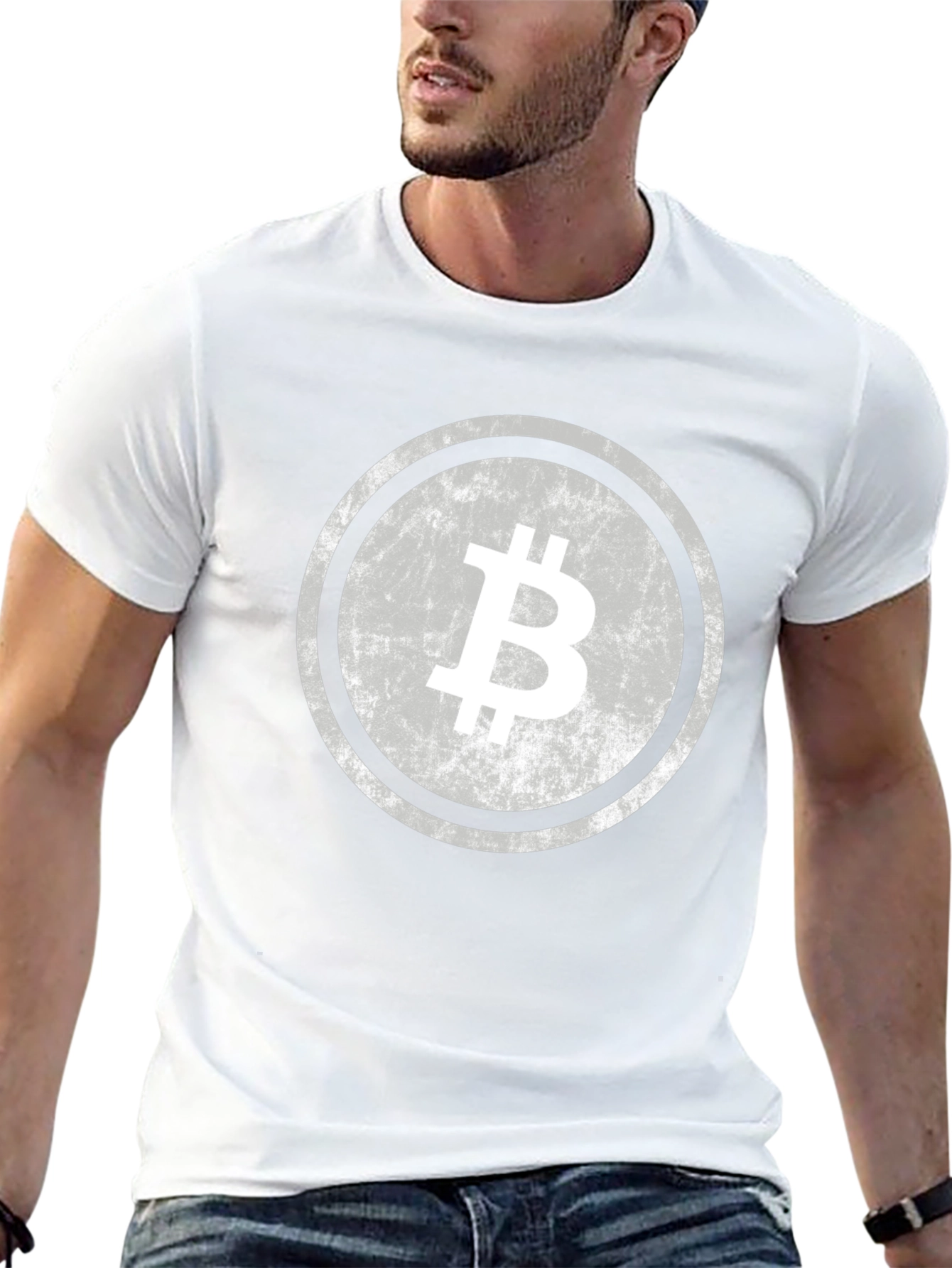 Black Bitcoin Crypto T-Shirt - Black Casual Tee view 13