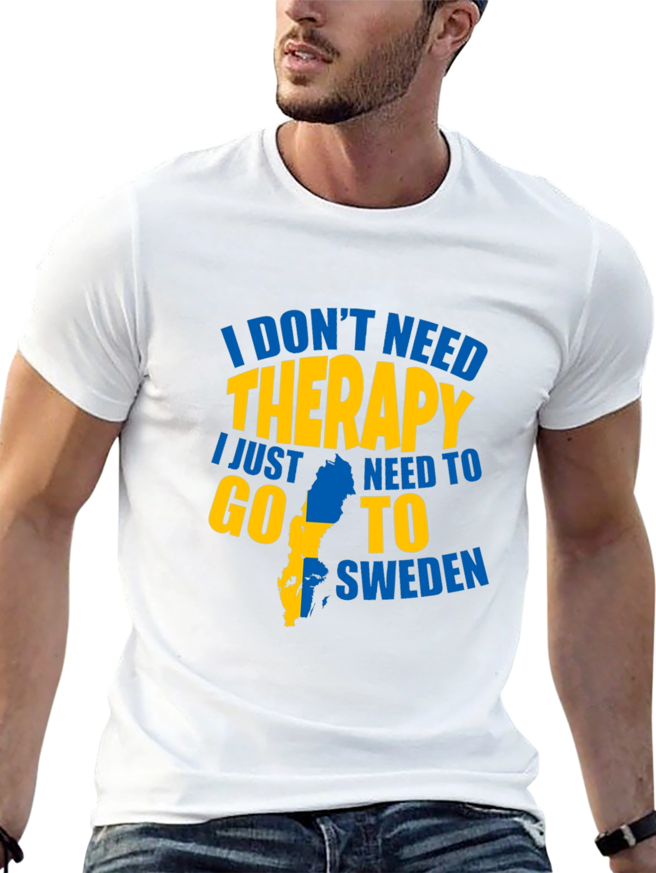 Black Sweden Therapy Graphic T-Shirt view 13