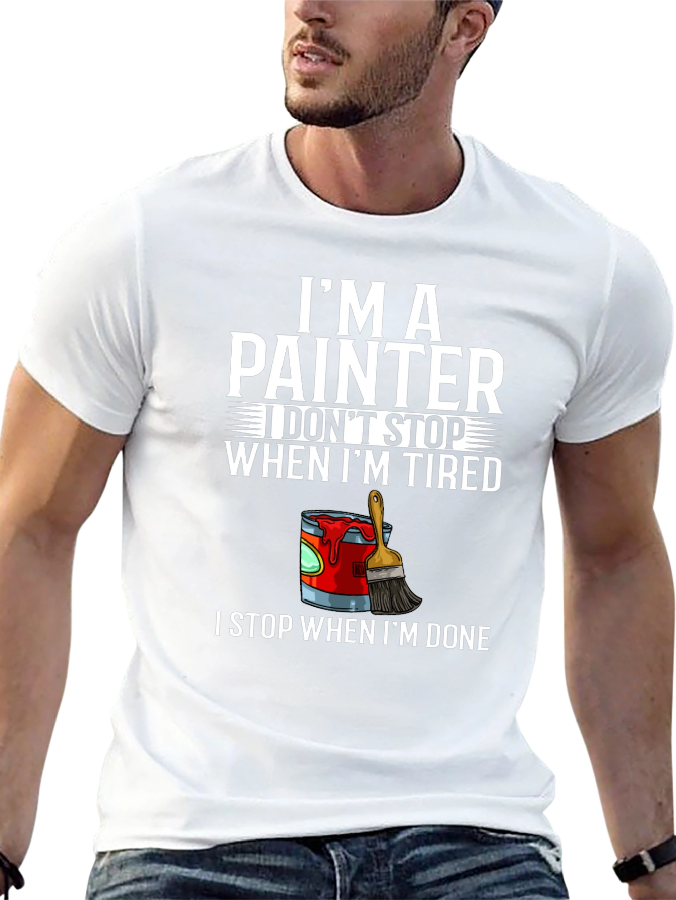 Black I'm A Painter T-Shirt - Funny Graphic Tee view 13