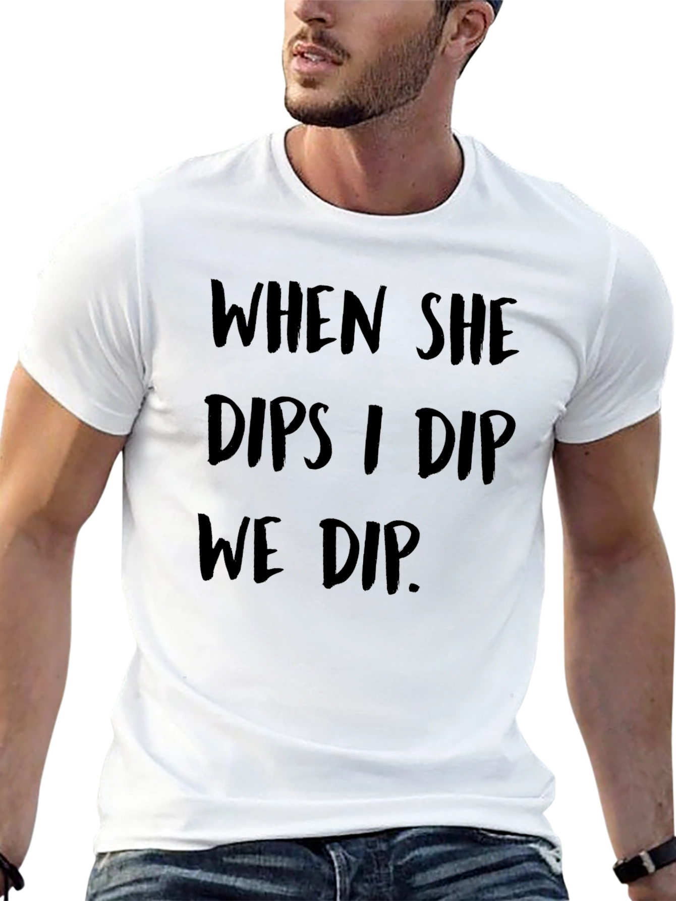 Black When She Dips I Dip Graphic Tee view 13