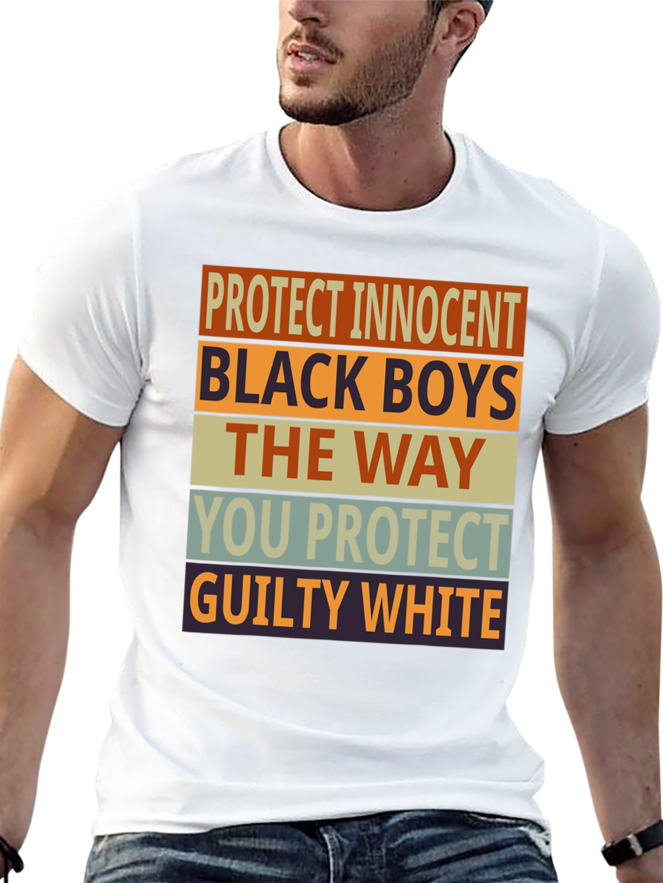 Black Protect Innocent Black Boys Graphic Tee view 13