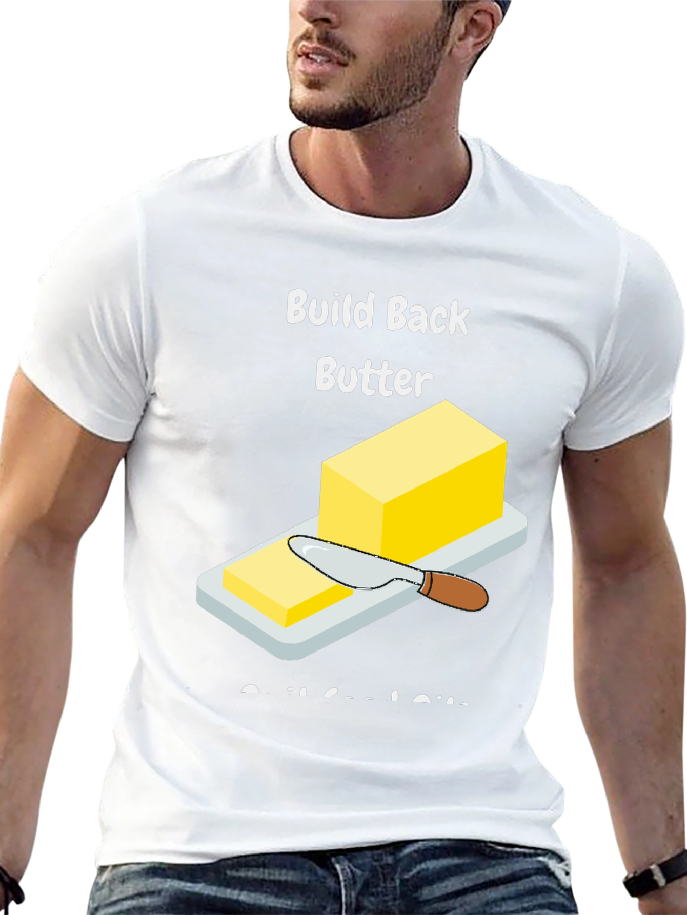Black Build Back Butter T-Shirt view 13