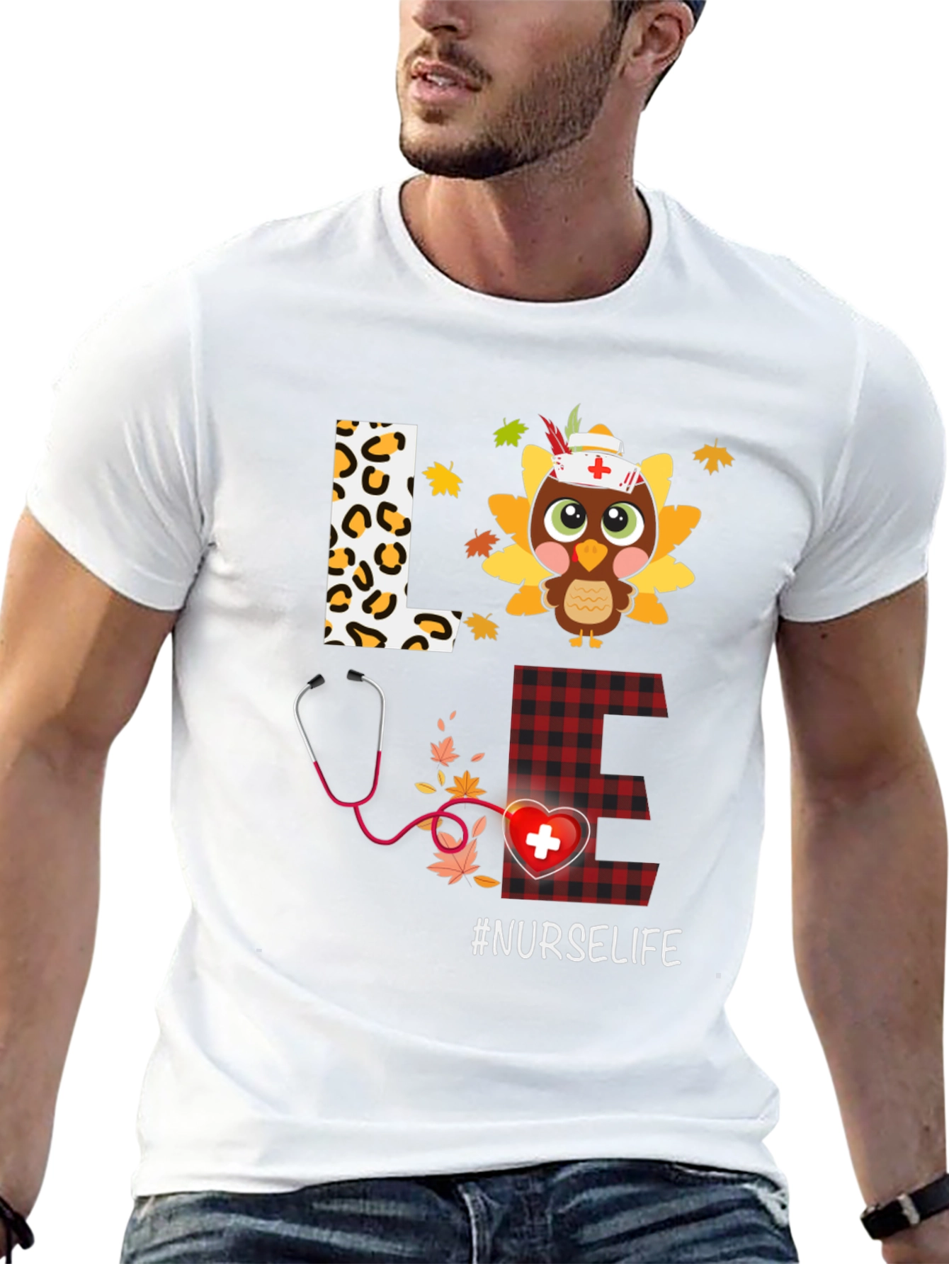 Black Nurse Life Thanksgiving T-Shirt view 13