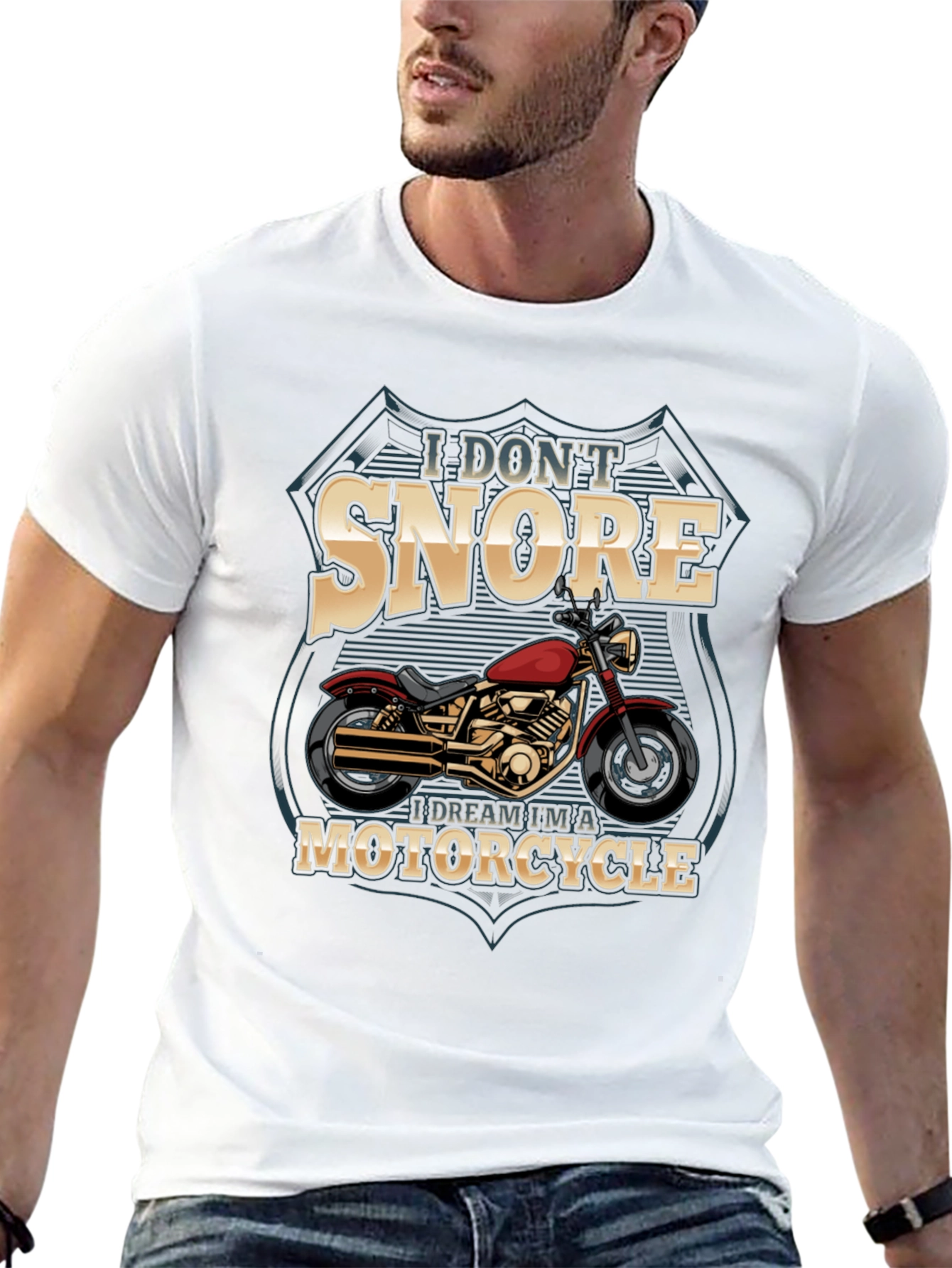 Black Motorcycle Dream T-Shirt - I Don't Snore view 13