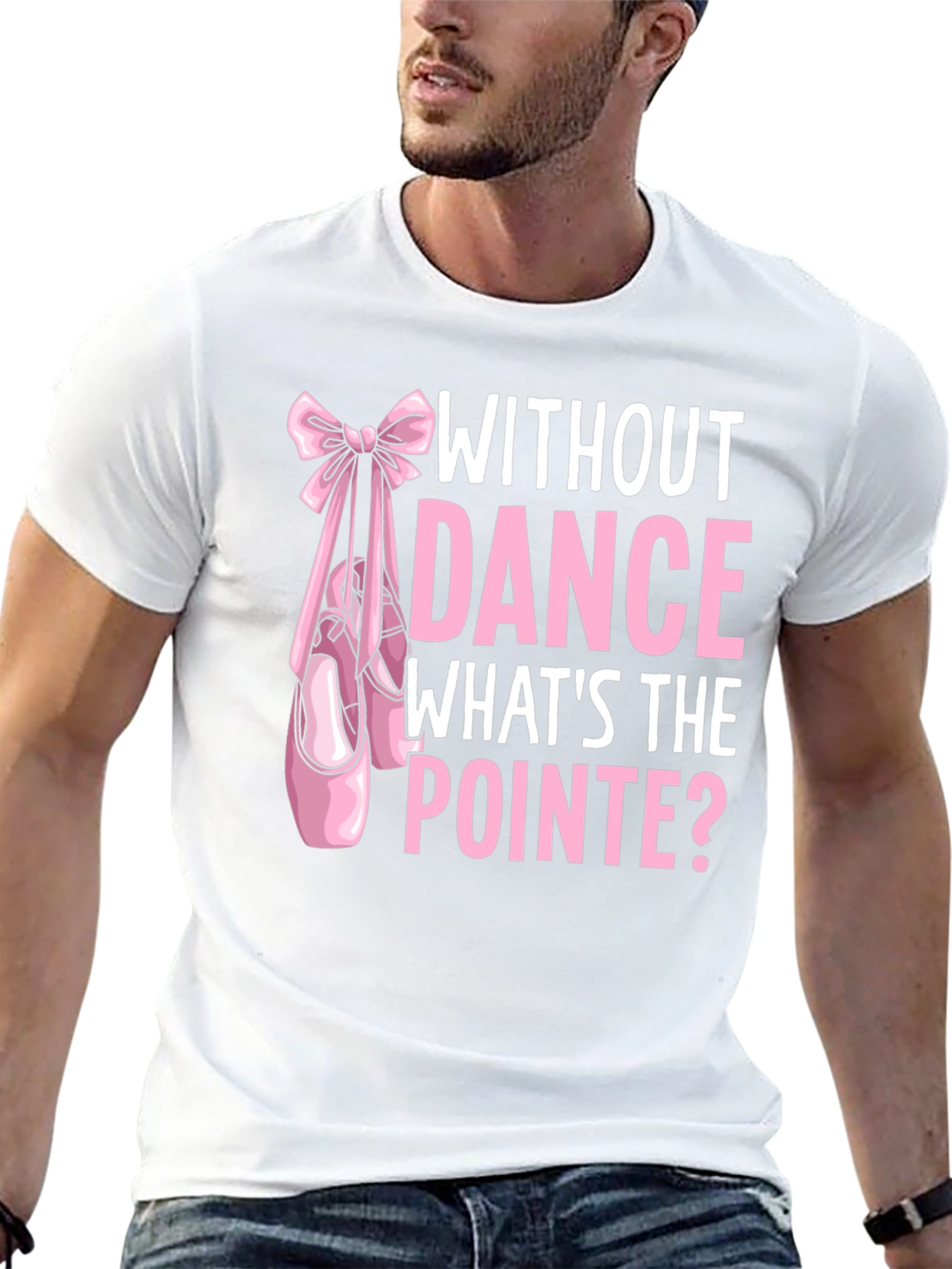 Black Dance Pointe Graphic Tee - Ballet Lover Shirt view 13