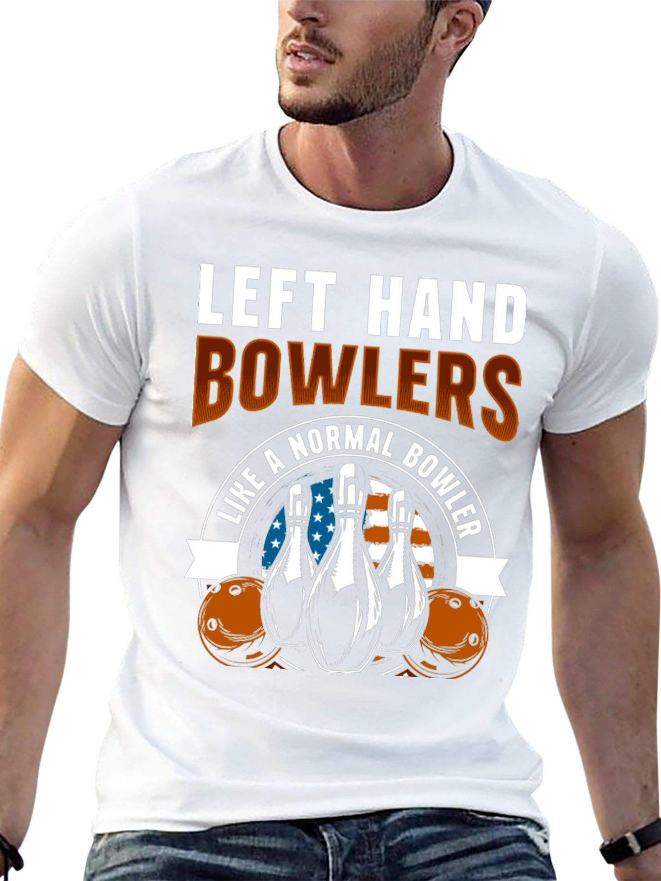 Black Left Hand Bowlers T-Shirt view 13