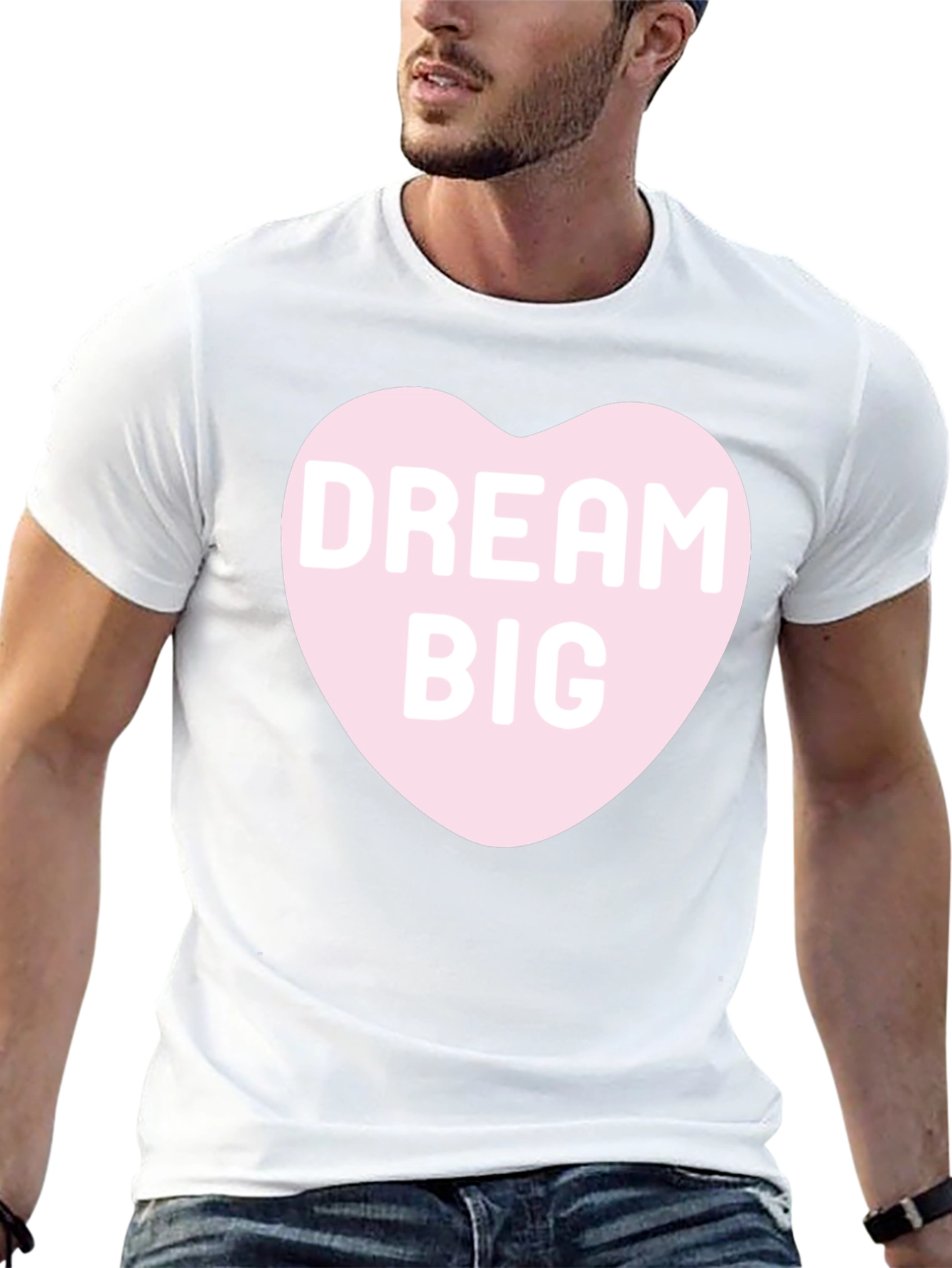 Black Dream Big Heart Graphic Tee - Stylish Comfort Fit Shirt view 13