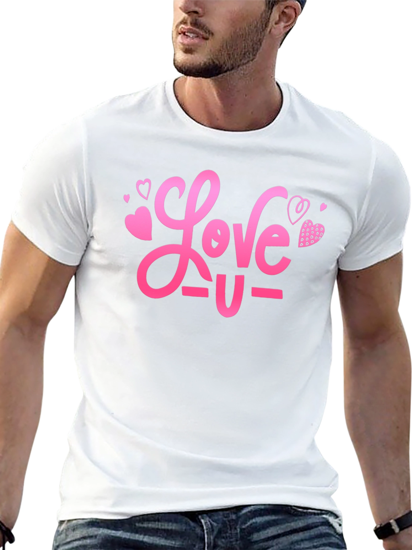 Black Love U Graphic Tee - Valentine's Day Gift view 13