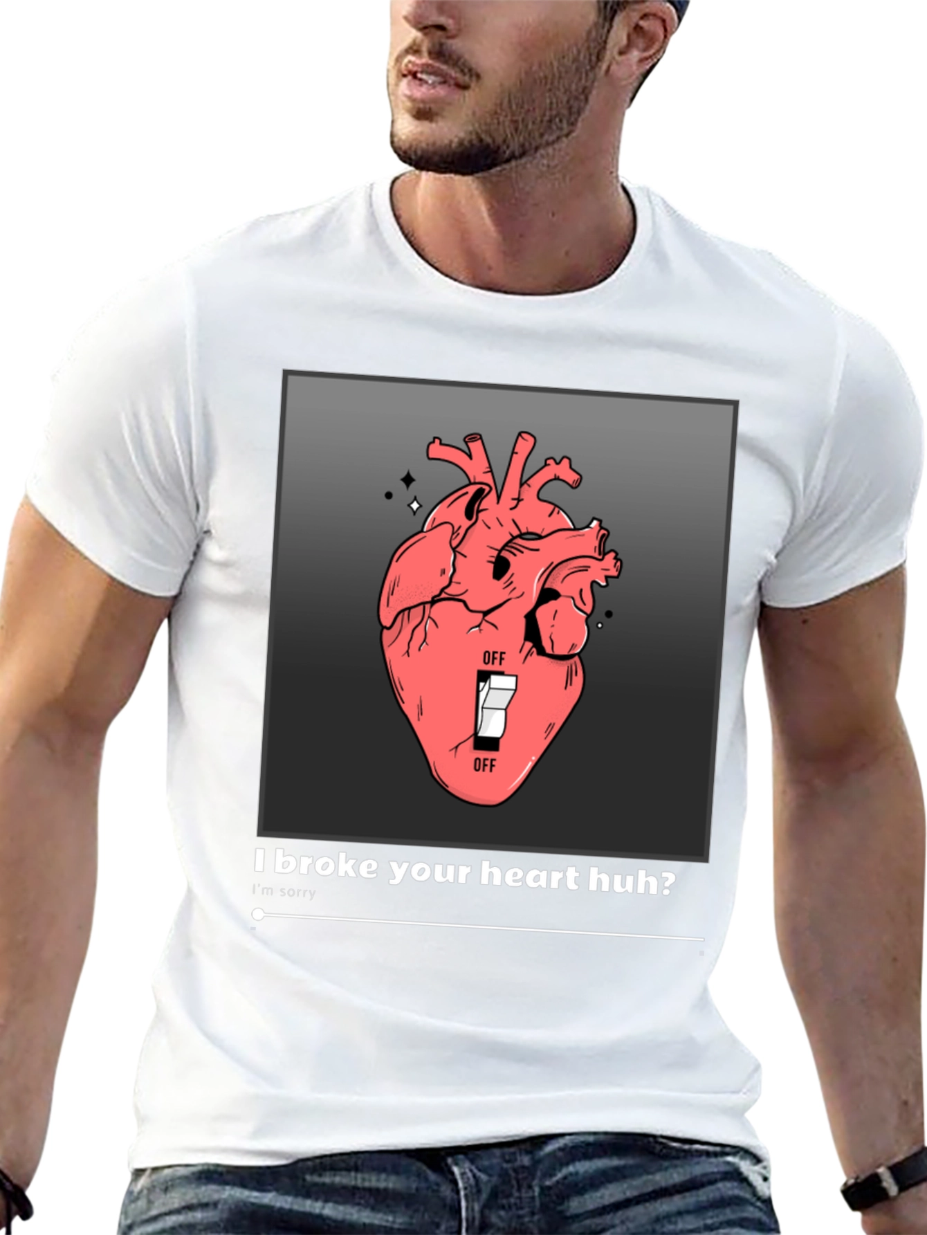 Black Broken Heart T-Shirt view 13