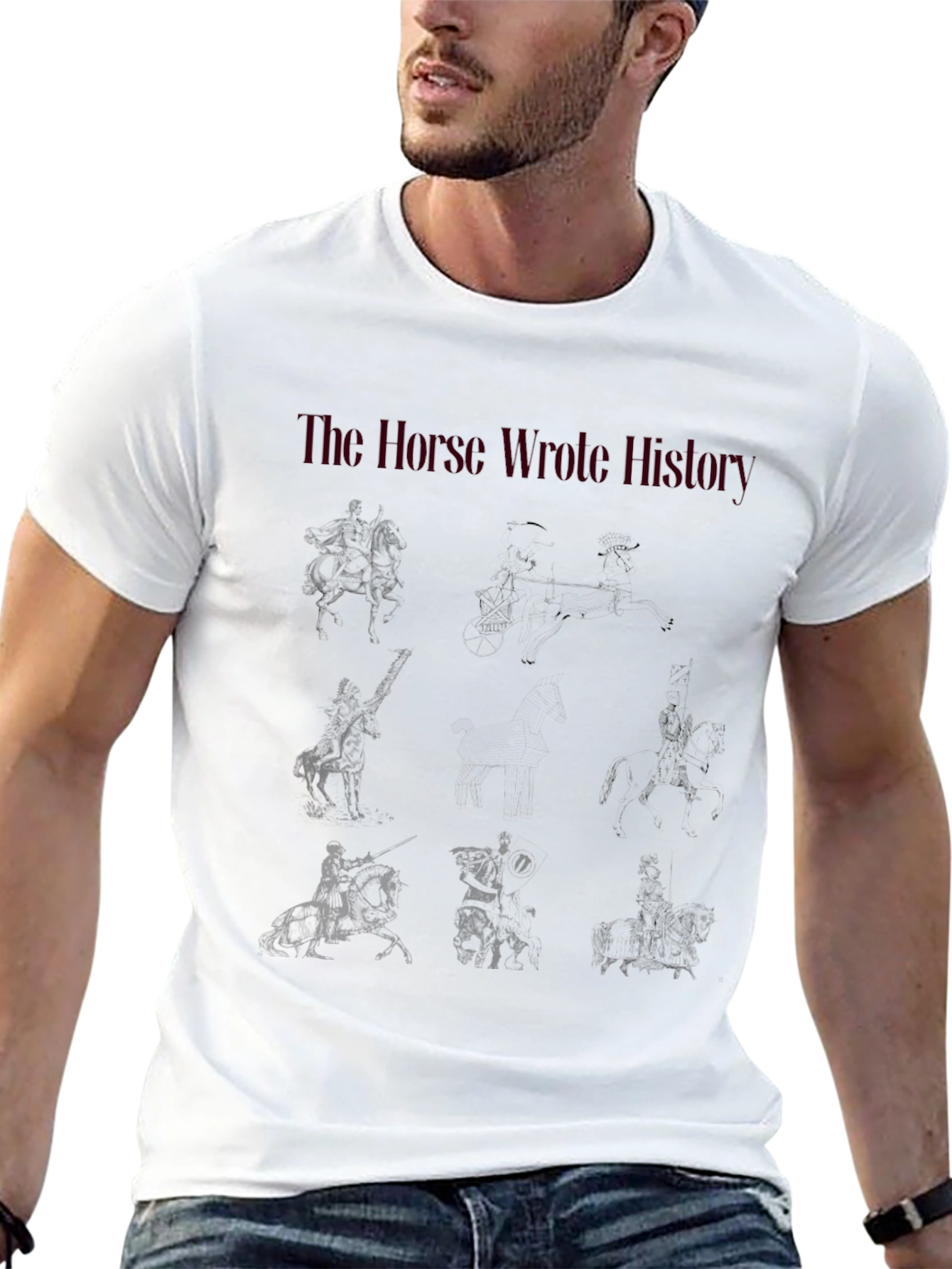 Black The Horse Wrote History Graphic Tee view 13