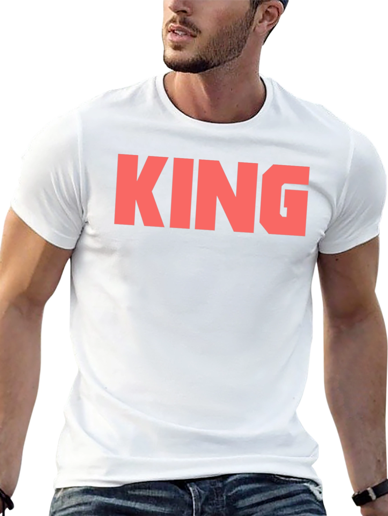 Black KING Bold Graphic Tee - Black view 13