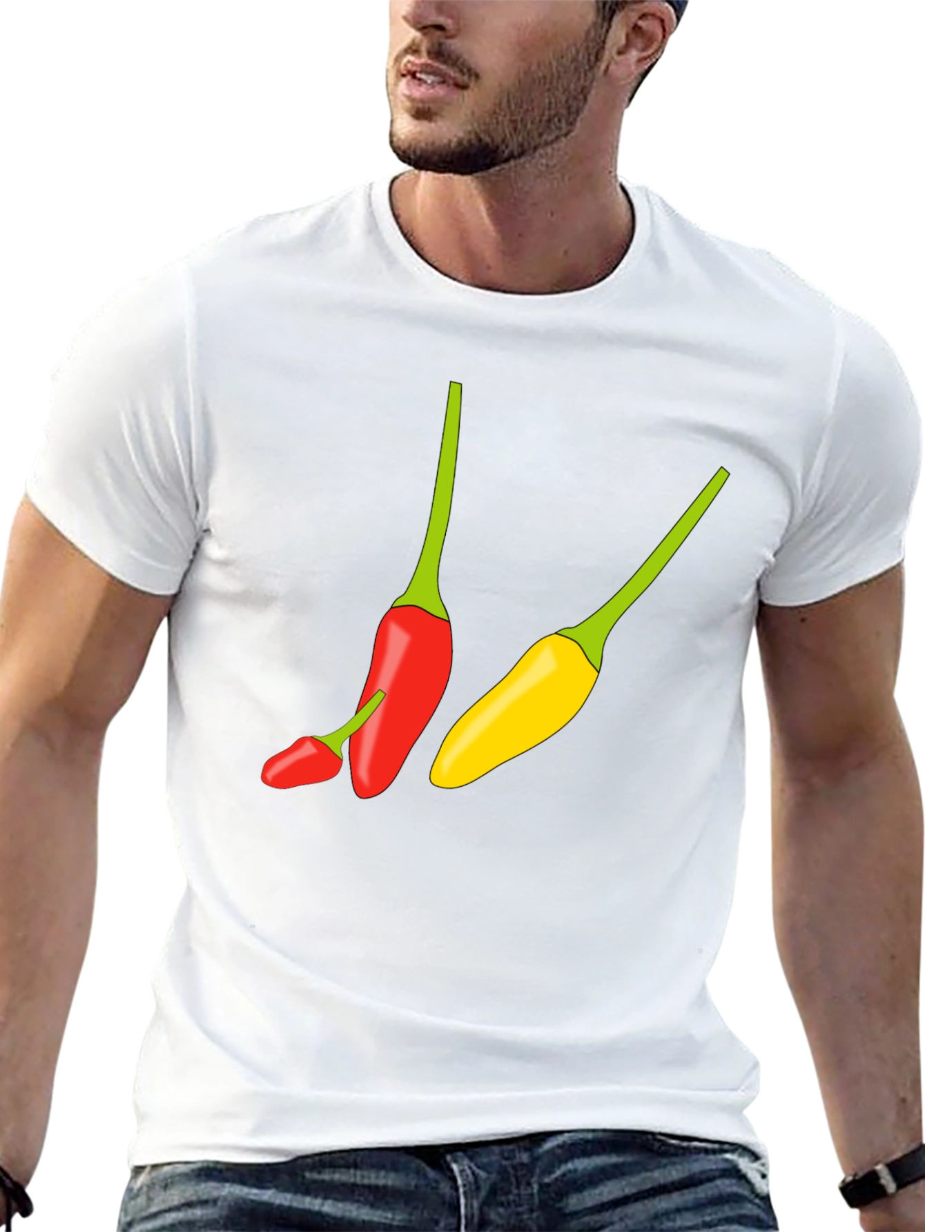 Black Chili Pepper Graphic Tee - Spicy Style view 13