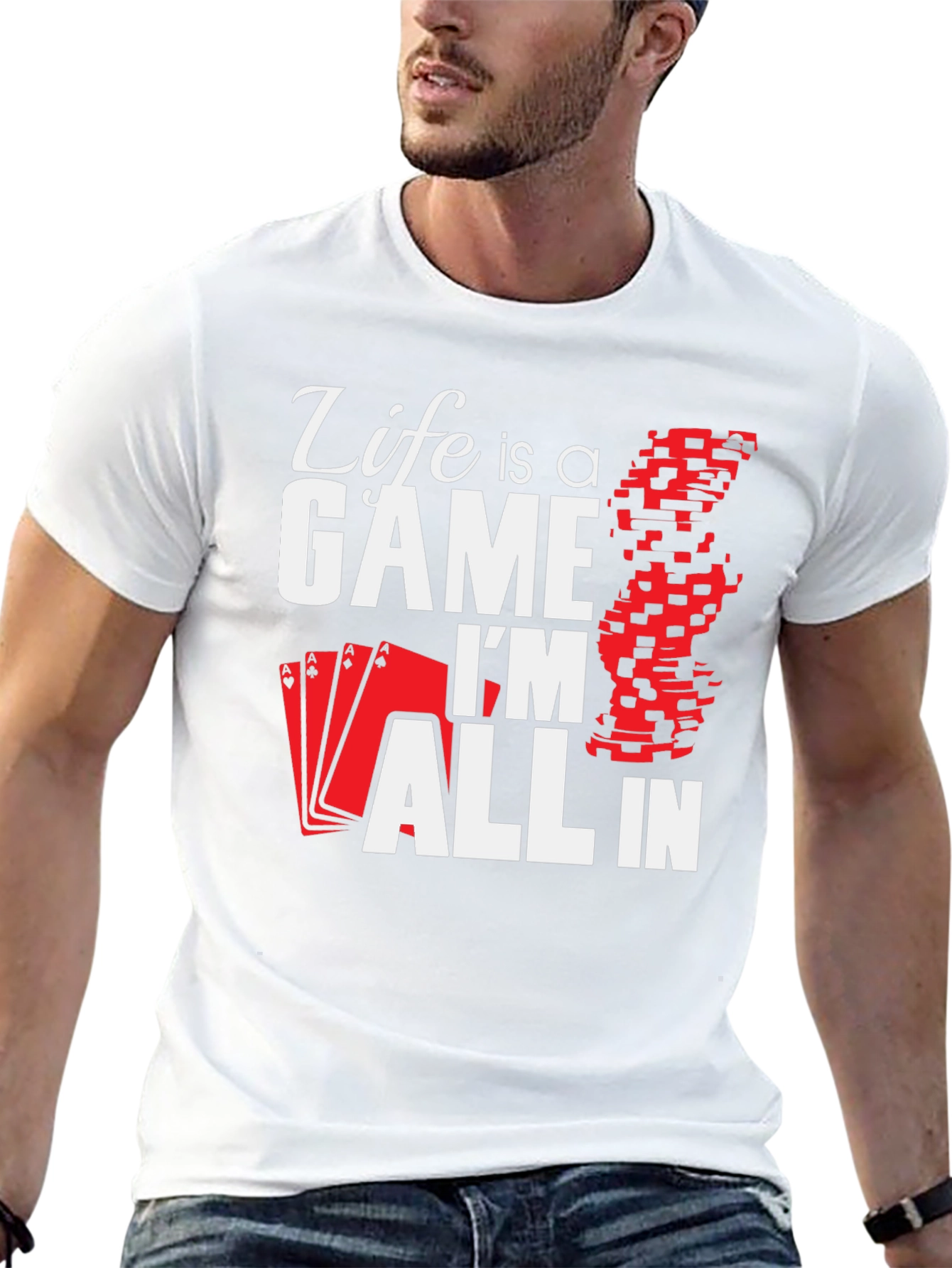 Black Life is a Game - Poker T-Shirt view 13
