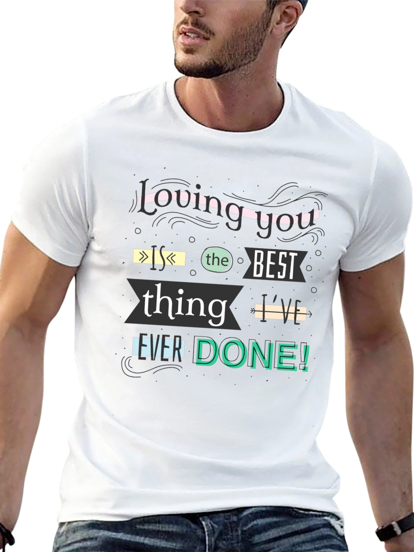 Black Loving You is the Best T-Shirt view 13