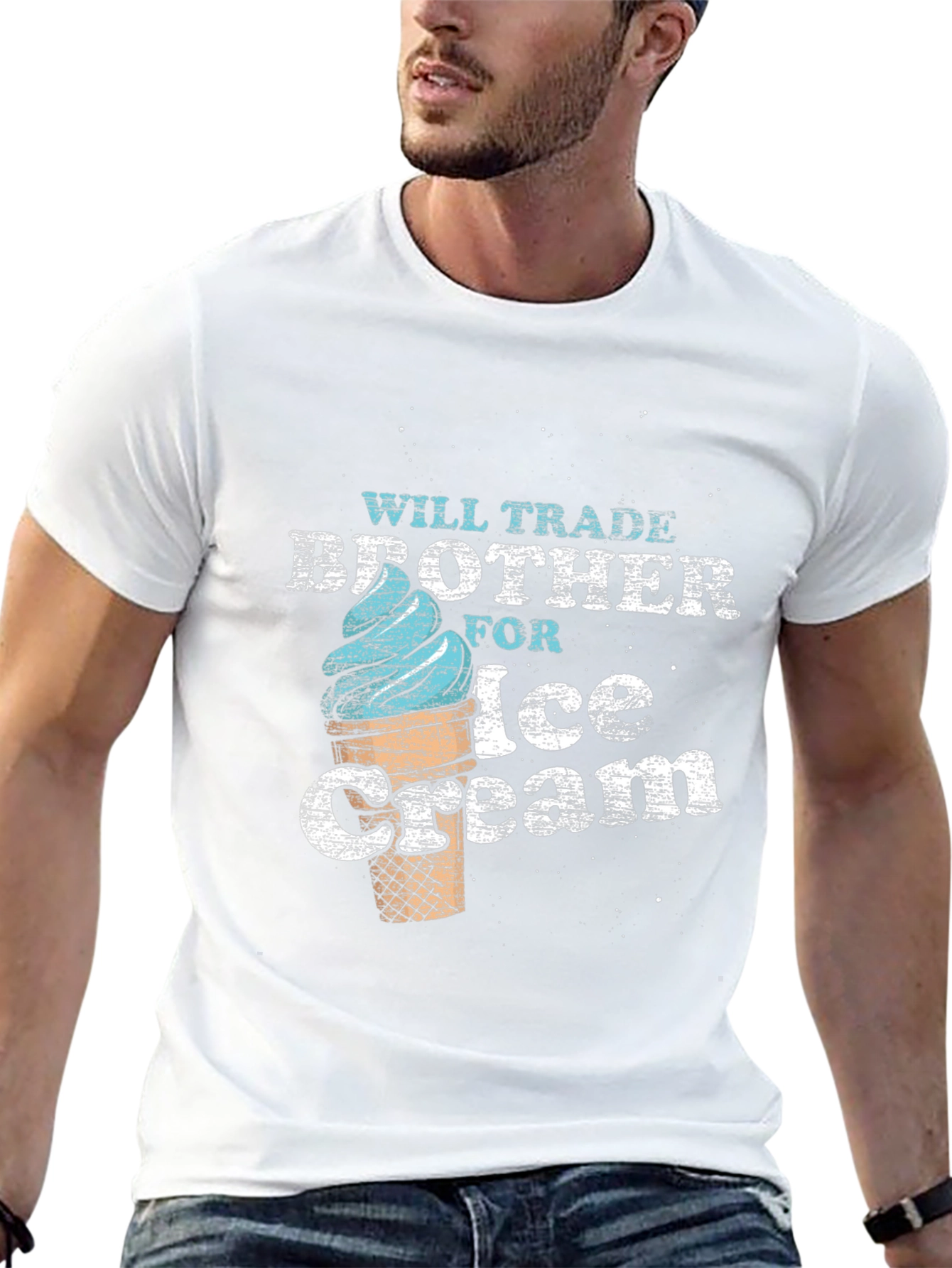 Black Will Trade Brother For Ice Cream T-Shirt view 13