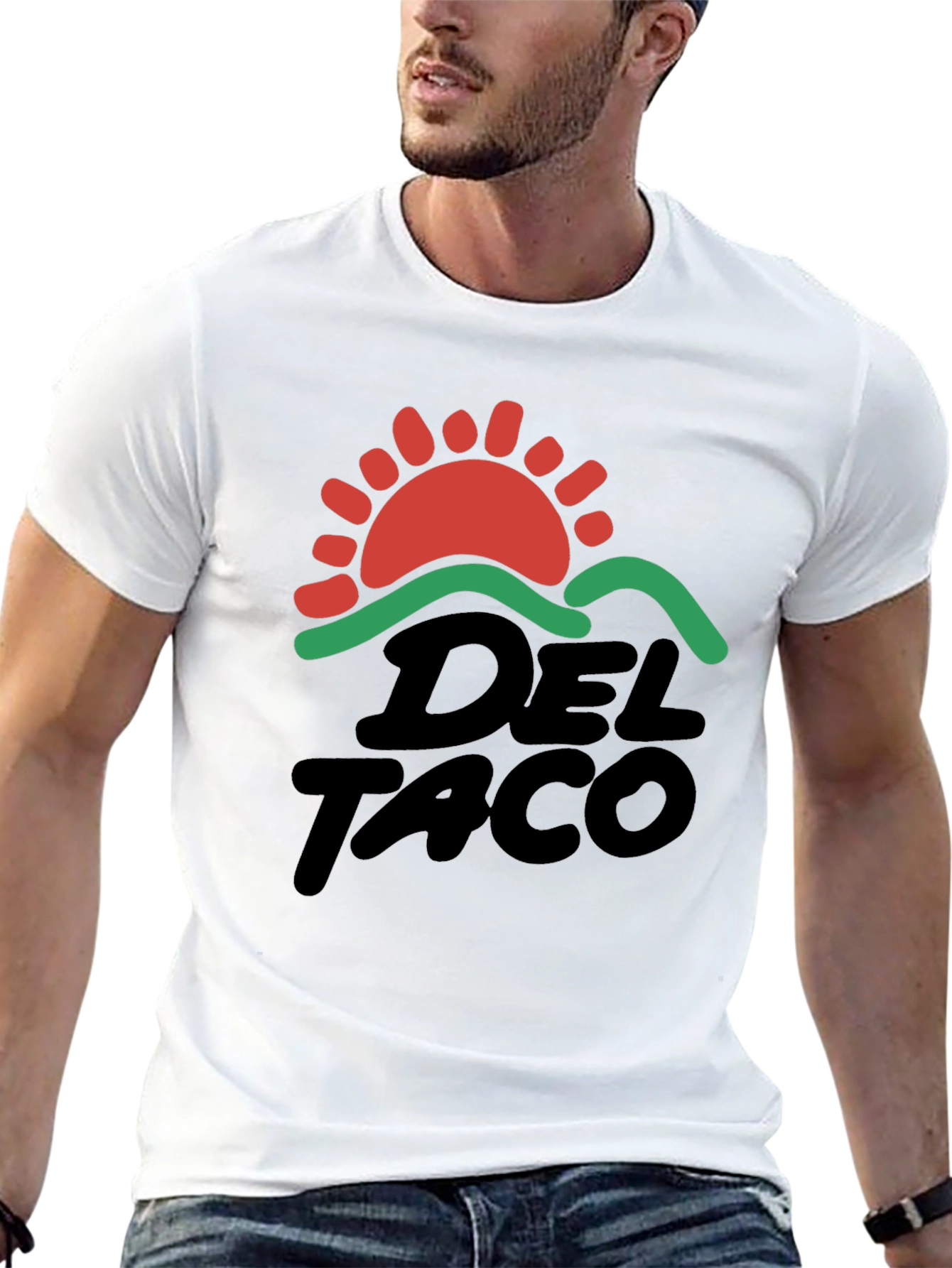 Black Del Taco Graphic T-Shirt Black Cotton Blend view 13