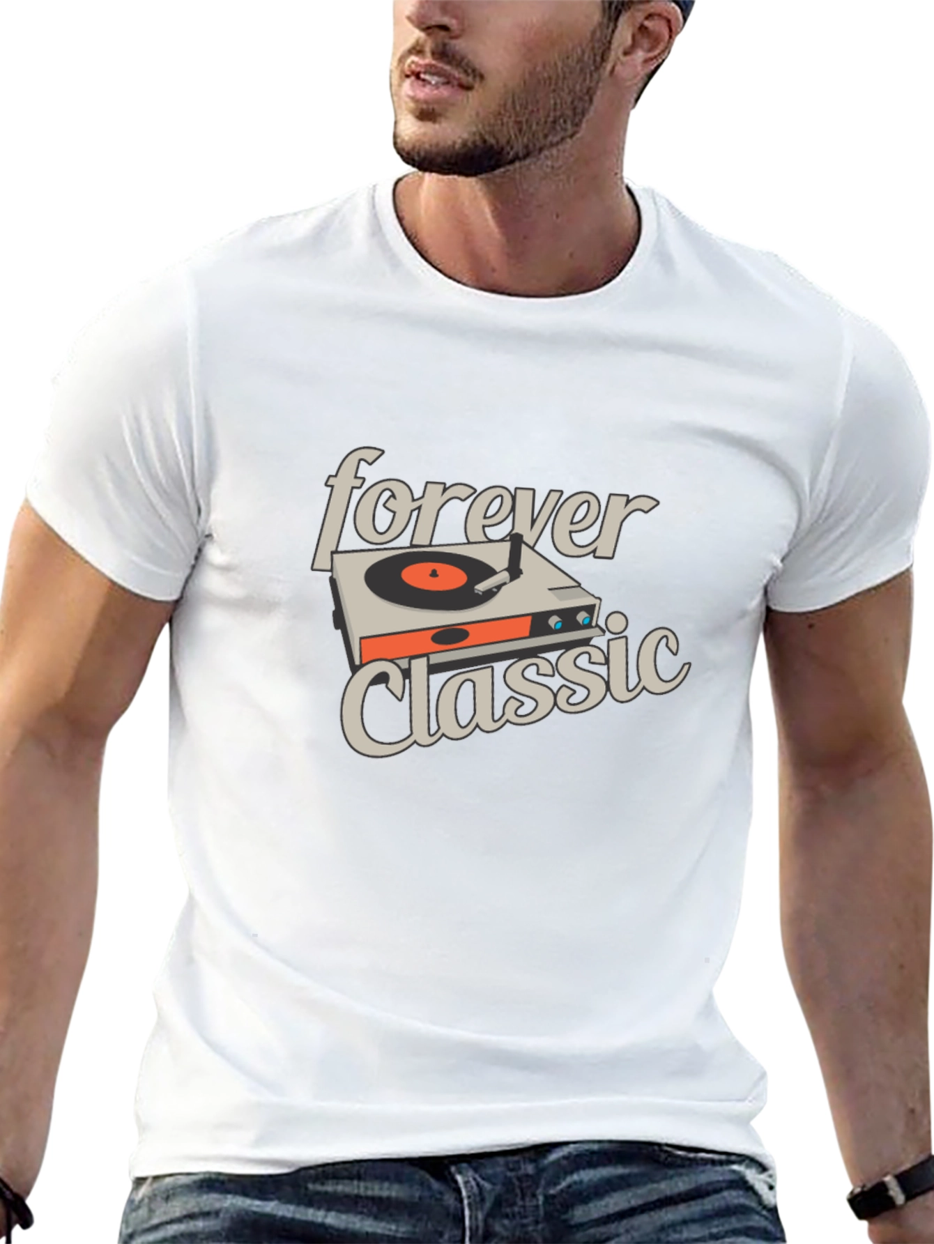 Black Forever Classic Graphic Tee - Music Lover Shirt view 13