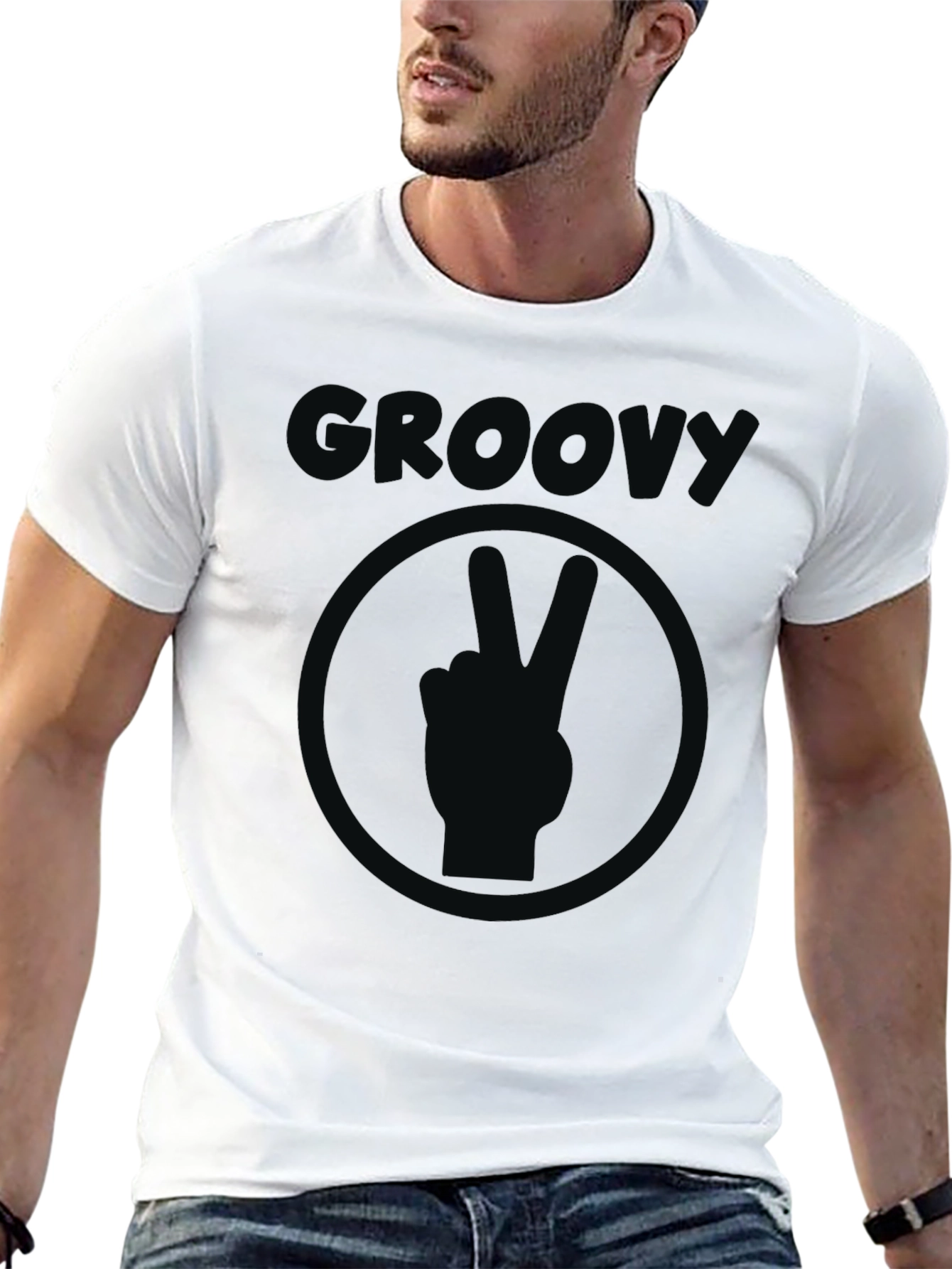 Black Groovy Graphic Tee - Black T-Shirt view 13