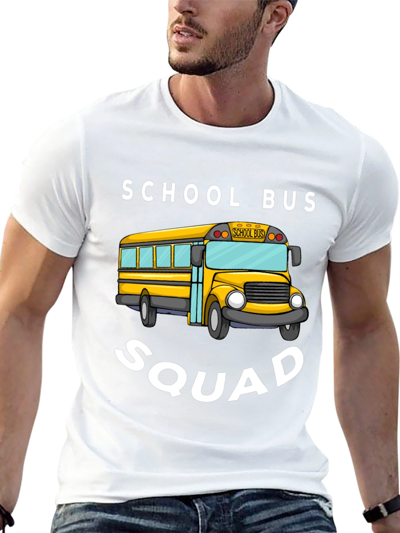 Black School Bus Squad T-Shirt view 13