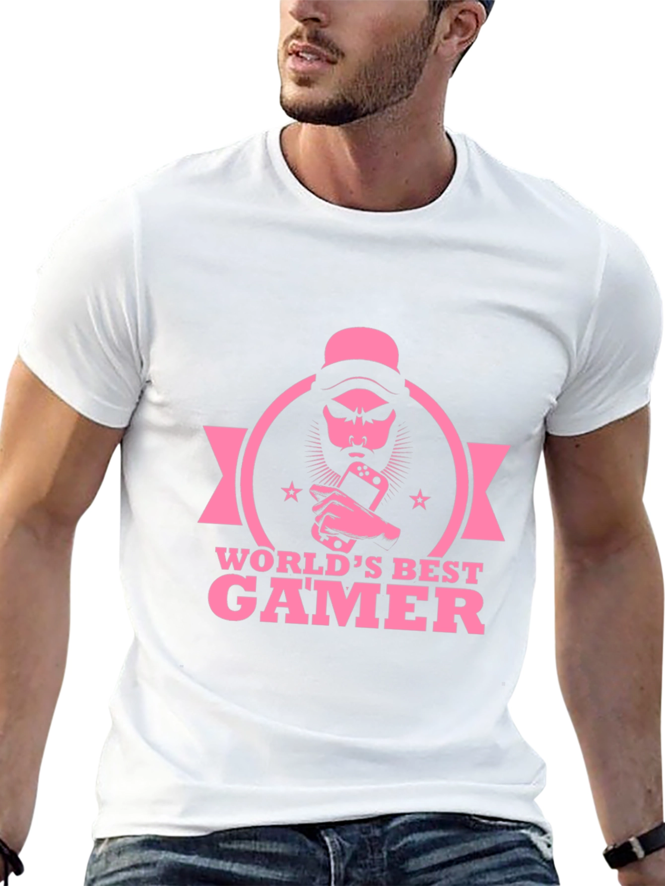 Black World's Best Gamer T-Shirt - Black Cotton Tee view 13