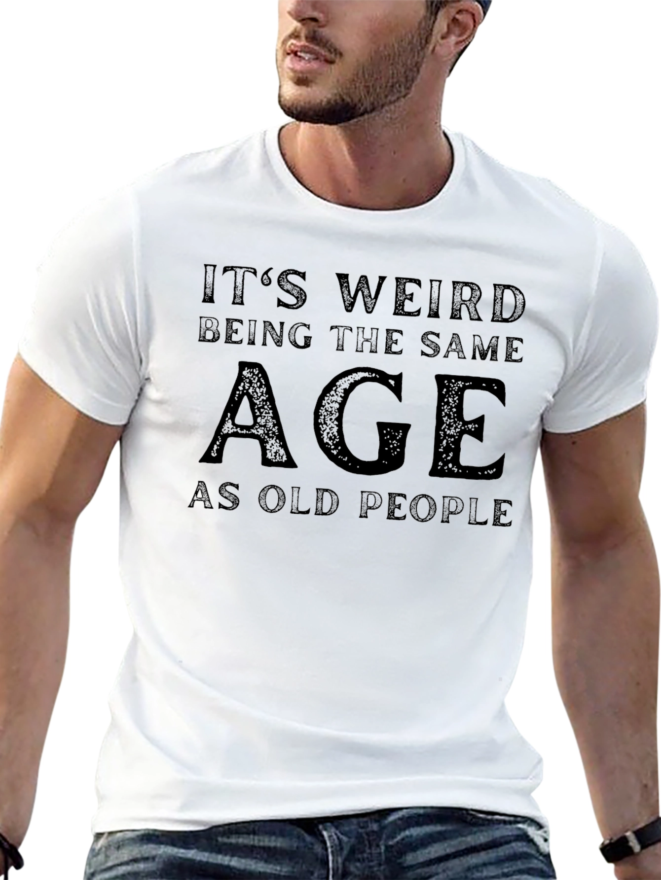 Black Funny Age Graphic T-Shirt - Unisex view 13
