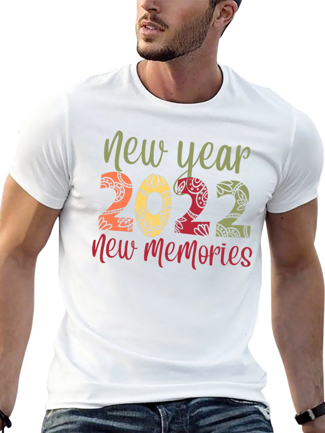 Black New Year 2022 Memories Graphic Tee view 13