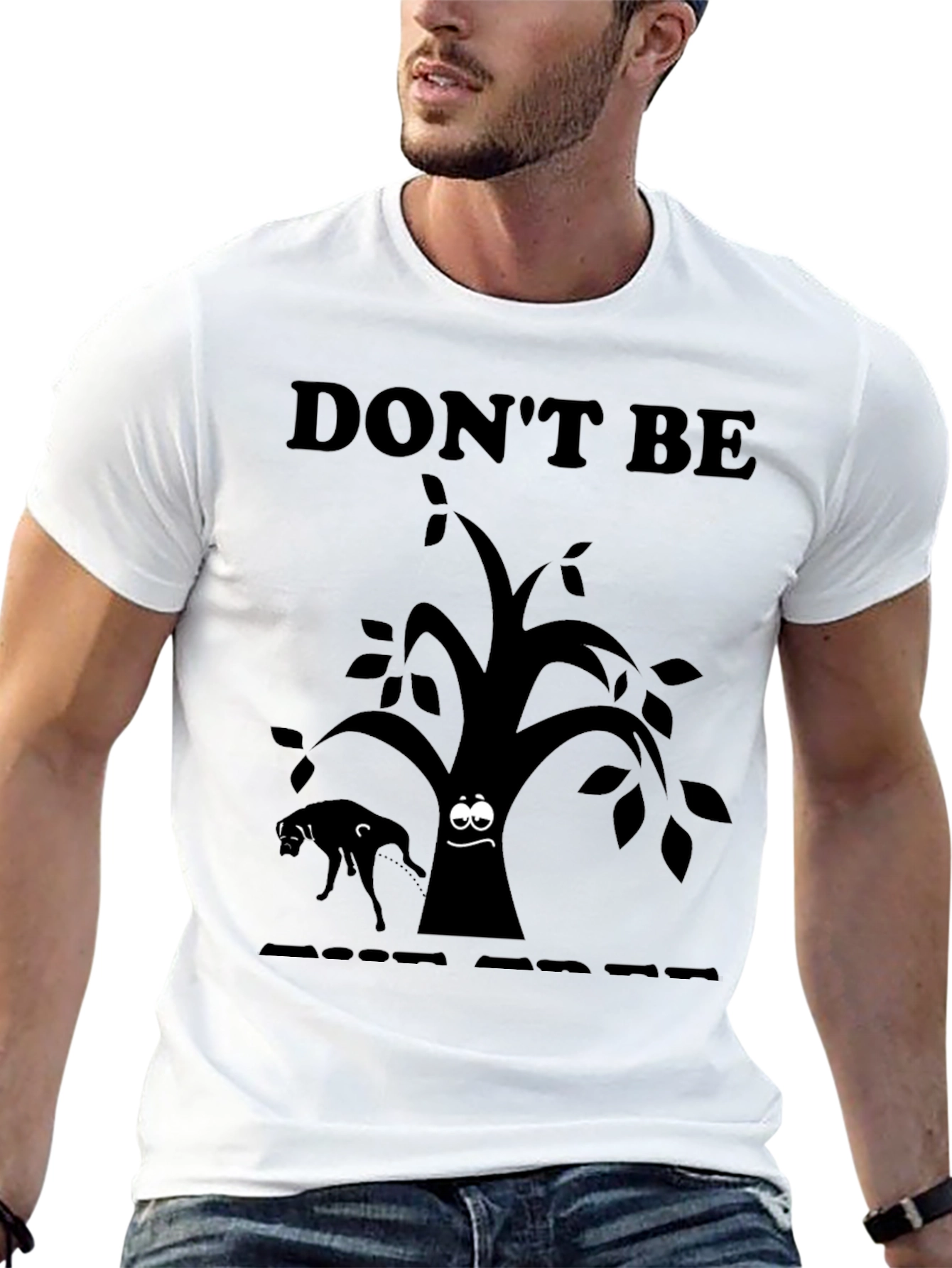 Black Funny Tree Humor T-Shirt - Don't Be Punderestimated Tee view 13