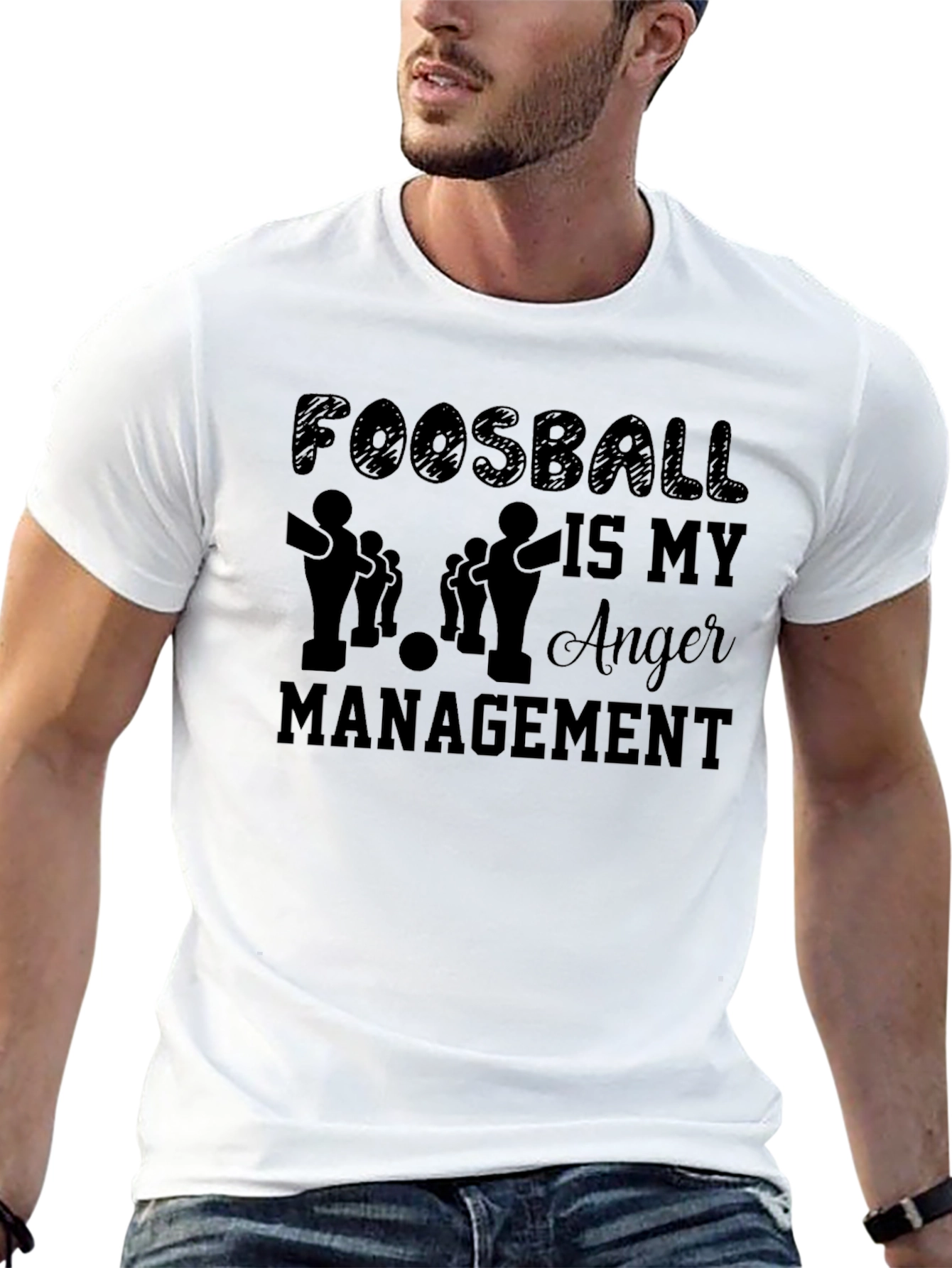 Black Foosball Is My Anger Management T-Shirt view 13