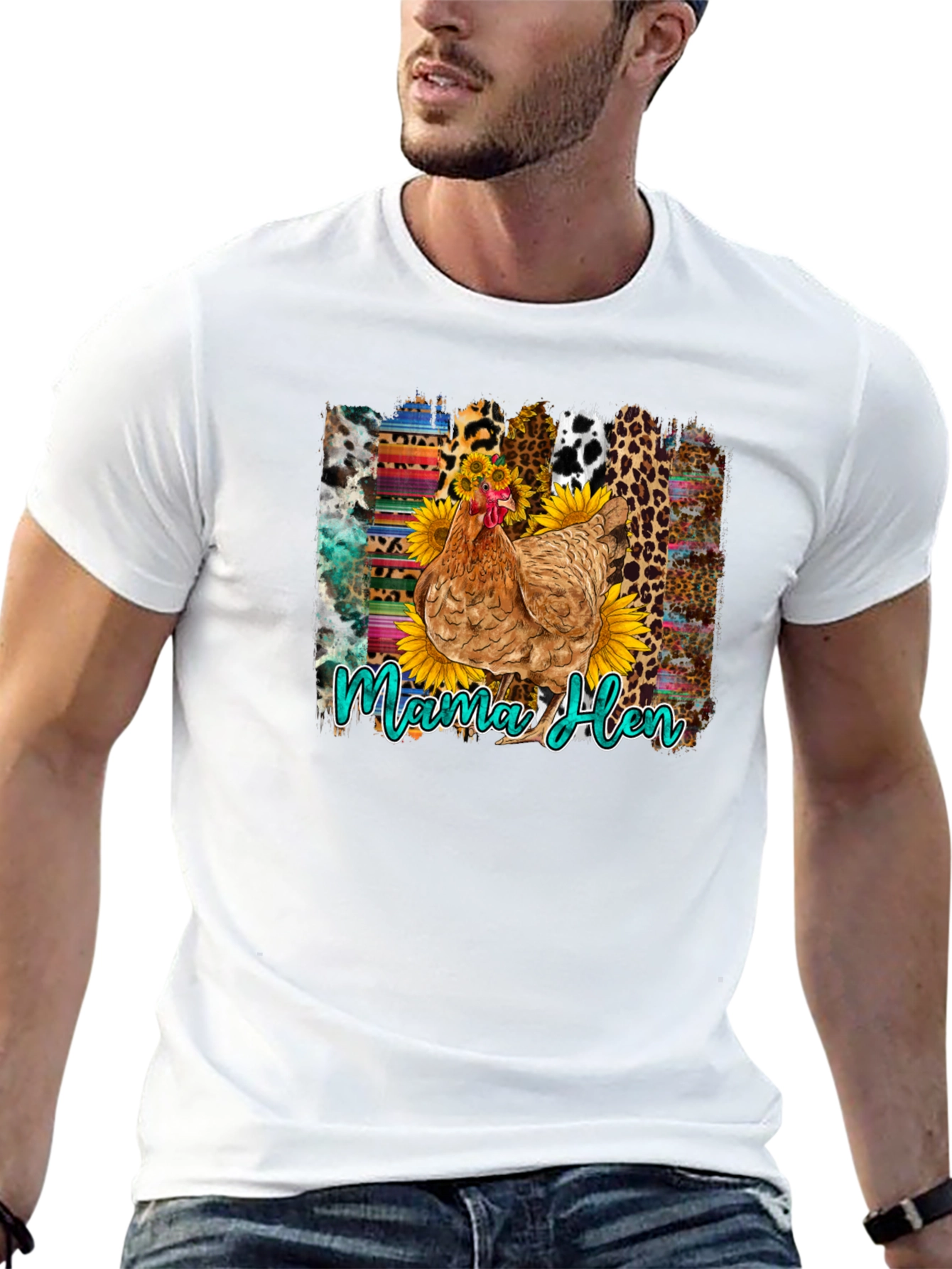 Black Mama Hen Graphic Tee: Farm Life Fashion view 13