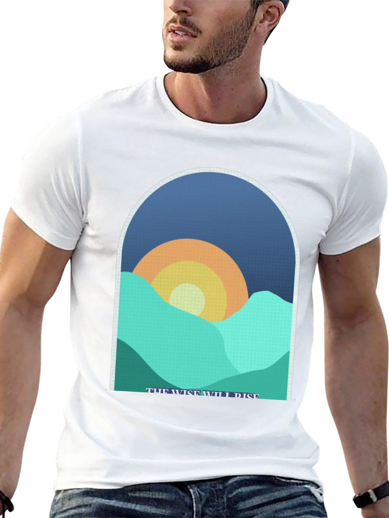 Black The Wise Will Rise Graphic T-Shirt view 13