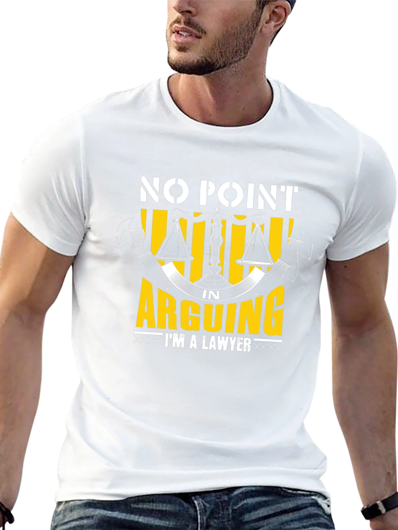 Black No Point in Arguing I'm a Lawyer T-Shirt view 13