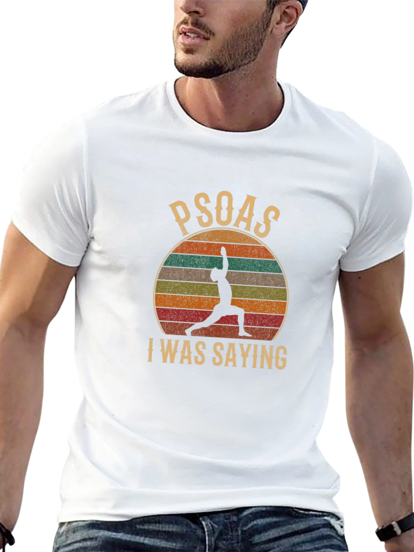 Black Psoas I Was Saying Yoga T-Shirt view 13