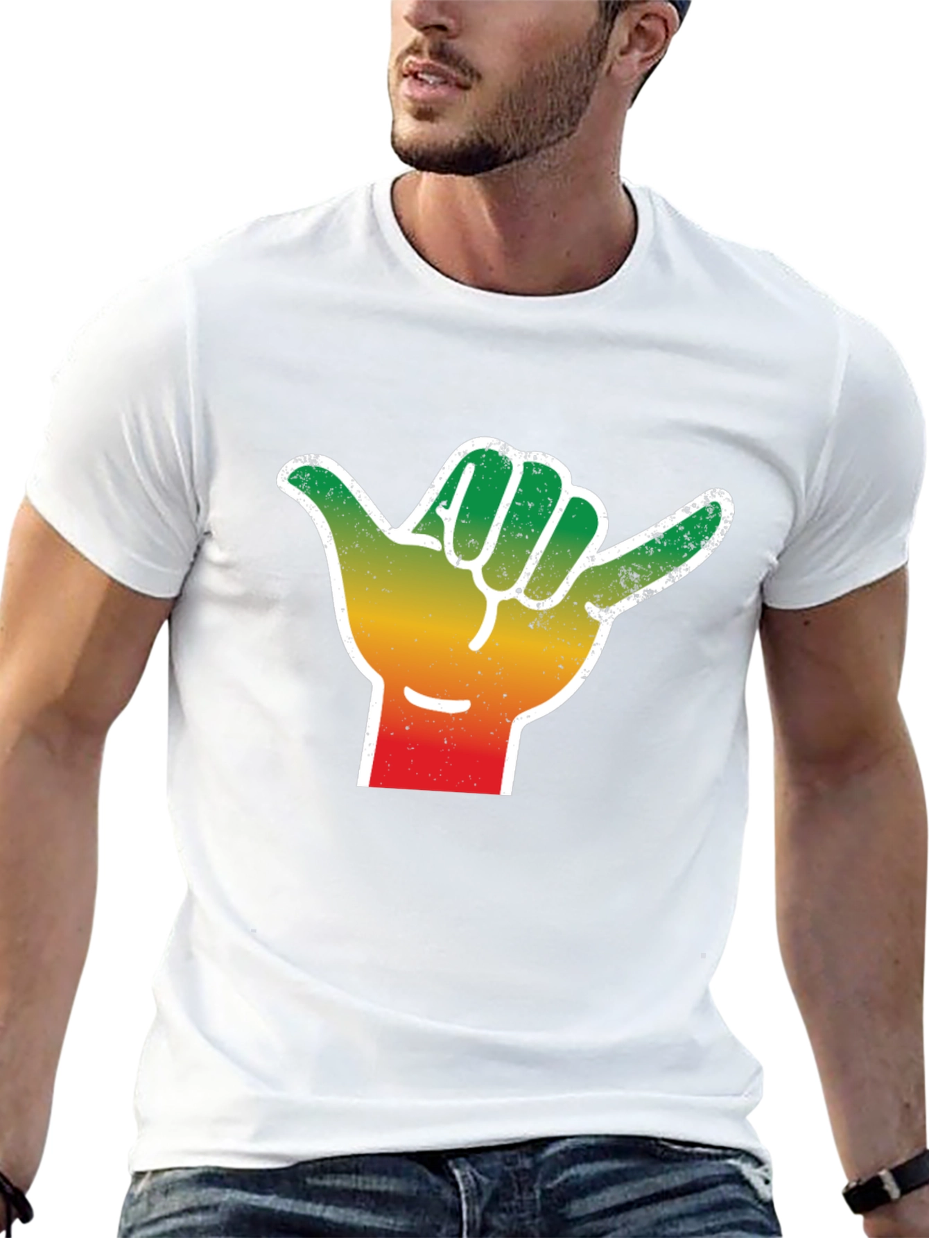 Hang Loose Graphic Tee - Shaka Hand T-Shirt - 13