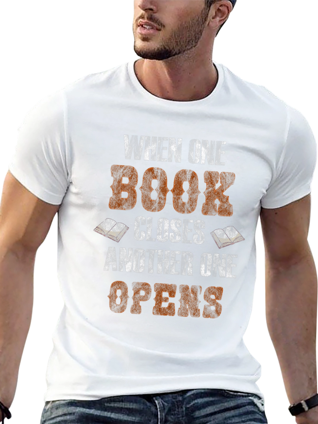 Black Book Lover T-Shirt - When One Book Closes... view 13