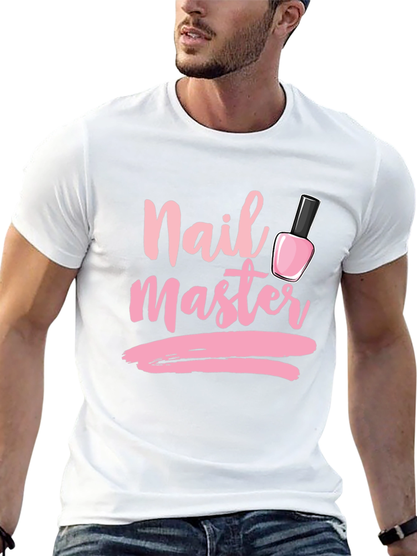 Black Nail Master T-Shirt - Stylish Manicure Design view 13