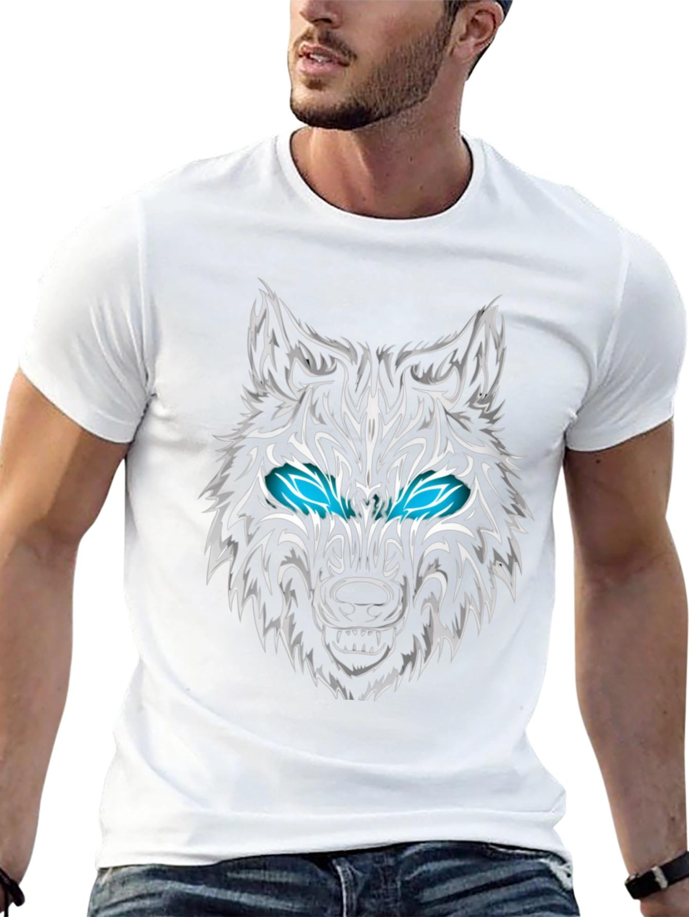 Black Wolf Graphic Tee - Black T-Shirt view 13