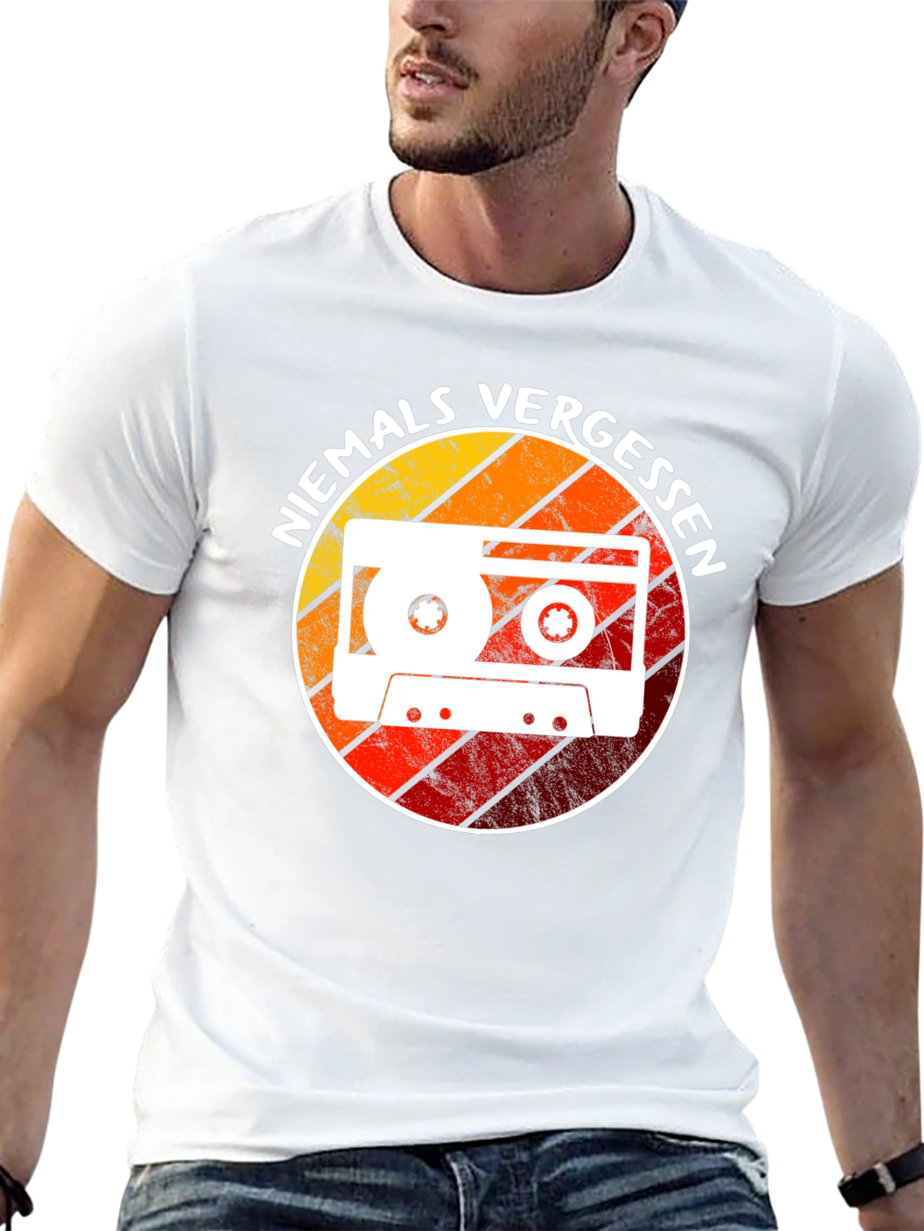 Black Never Forget Cassette Tape Graphic Tee - Retro Style view 13