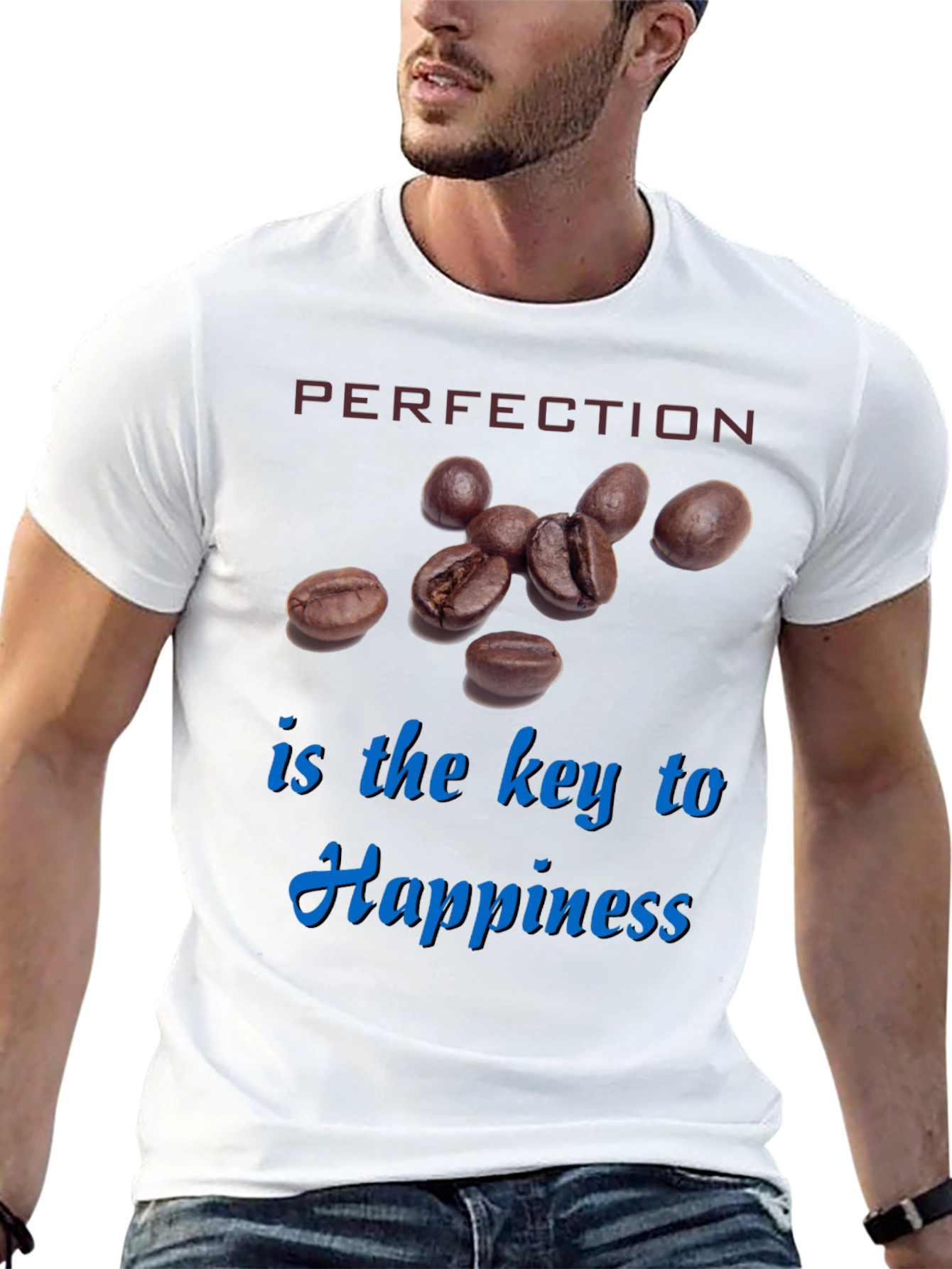 Black Perfection is Key Coffee Graphic Tee view 13