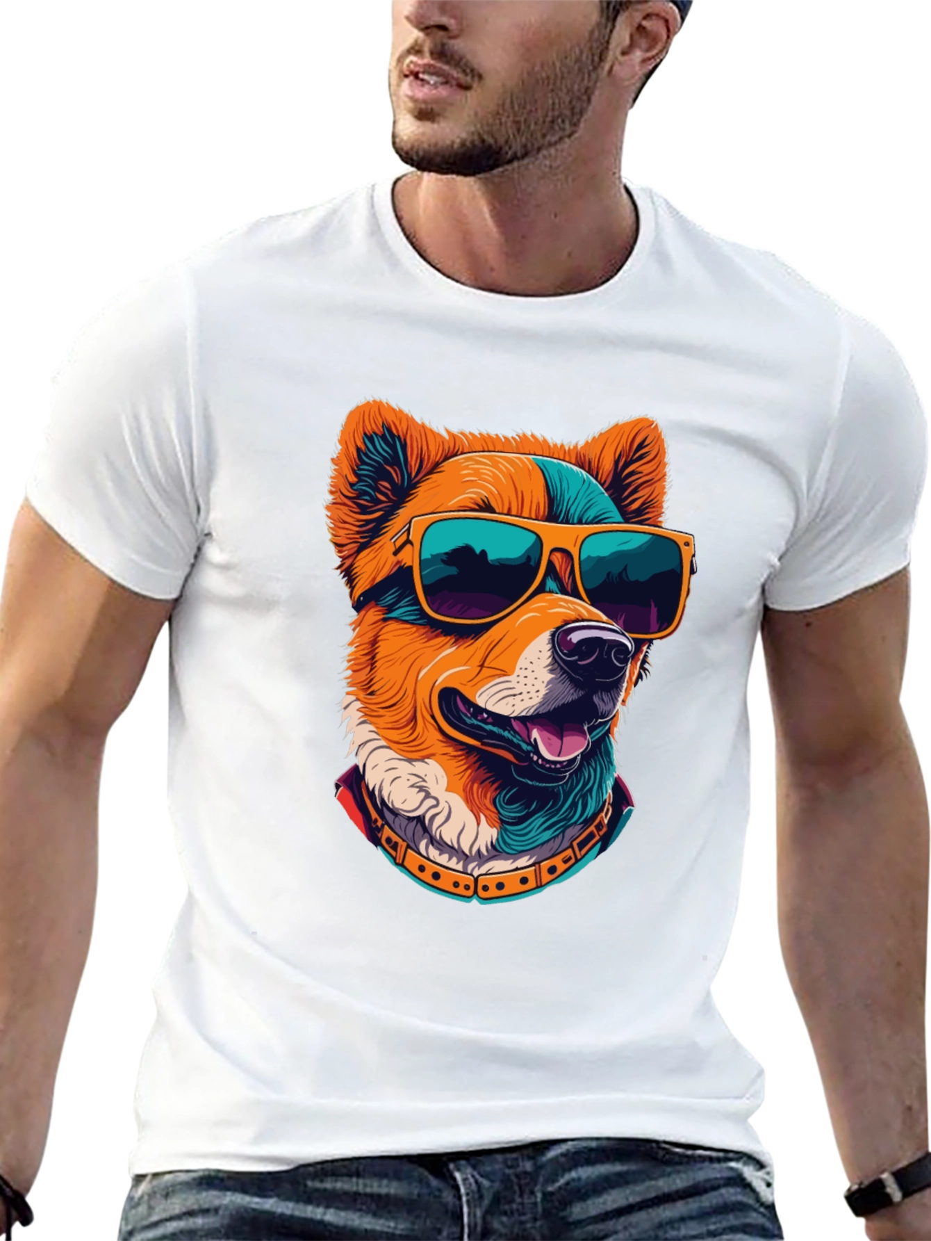 Cool Dog Graphic Tee - Black T-Shirt - 13